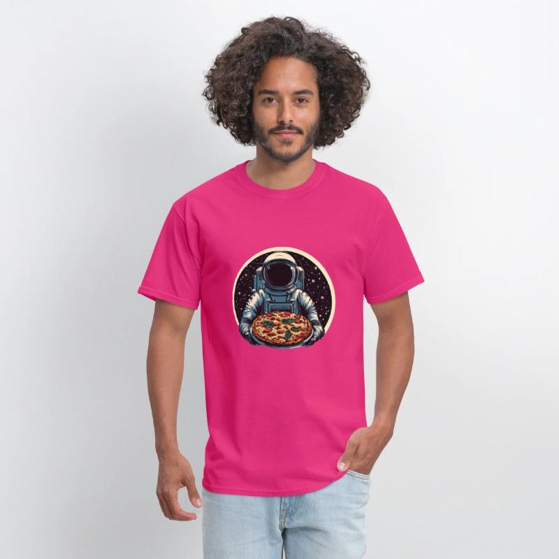 Astronaut with Salami Pizza - Space Design