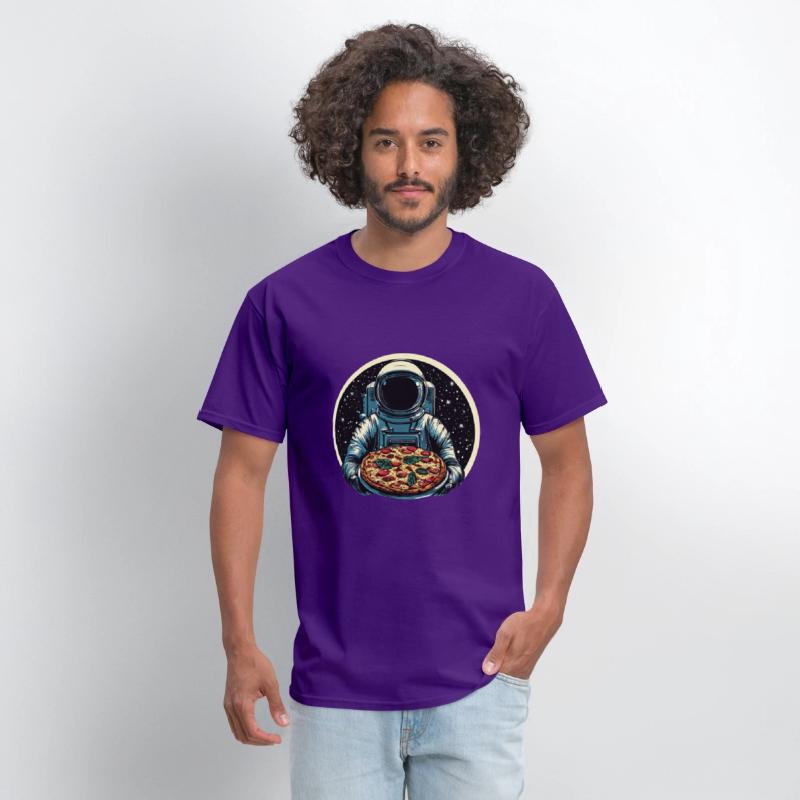 Astronaut with Salami Pizza - Space Design