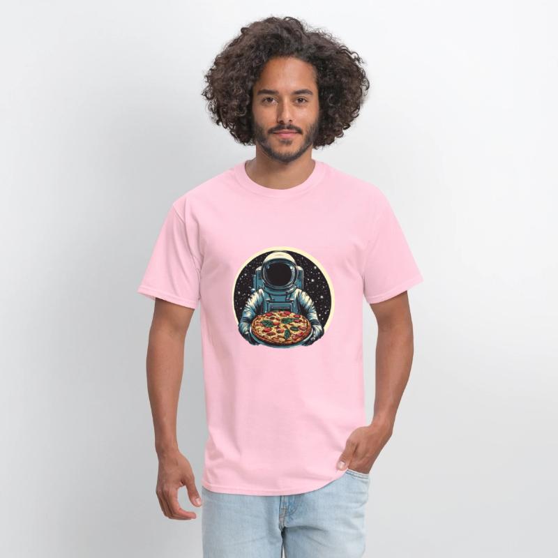 Astronaut with Salami Pizza - Space Design