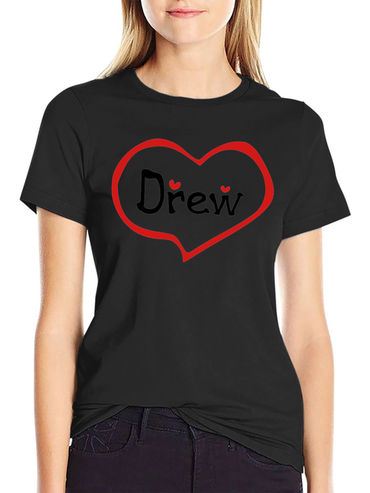 Drew Heart T-Shirt - Personalized Valentines Day Gift