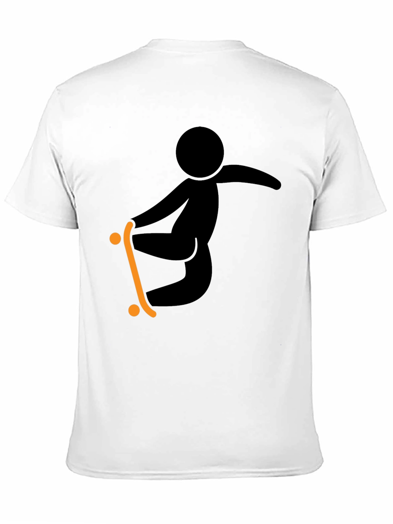 Skateboarding Graphic Tee - Black Casual Shirt