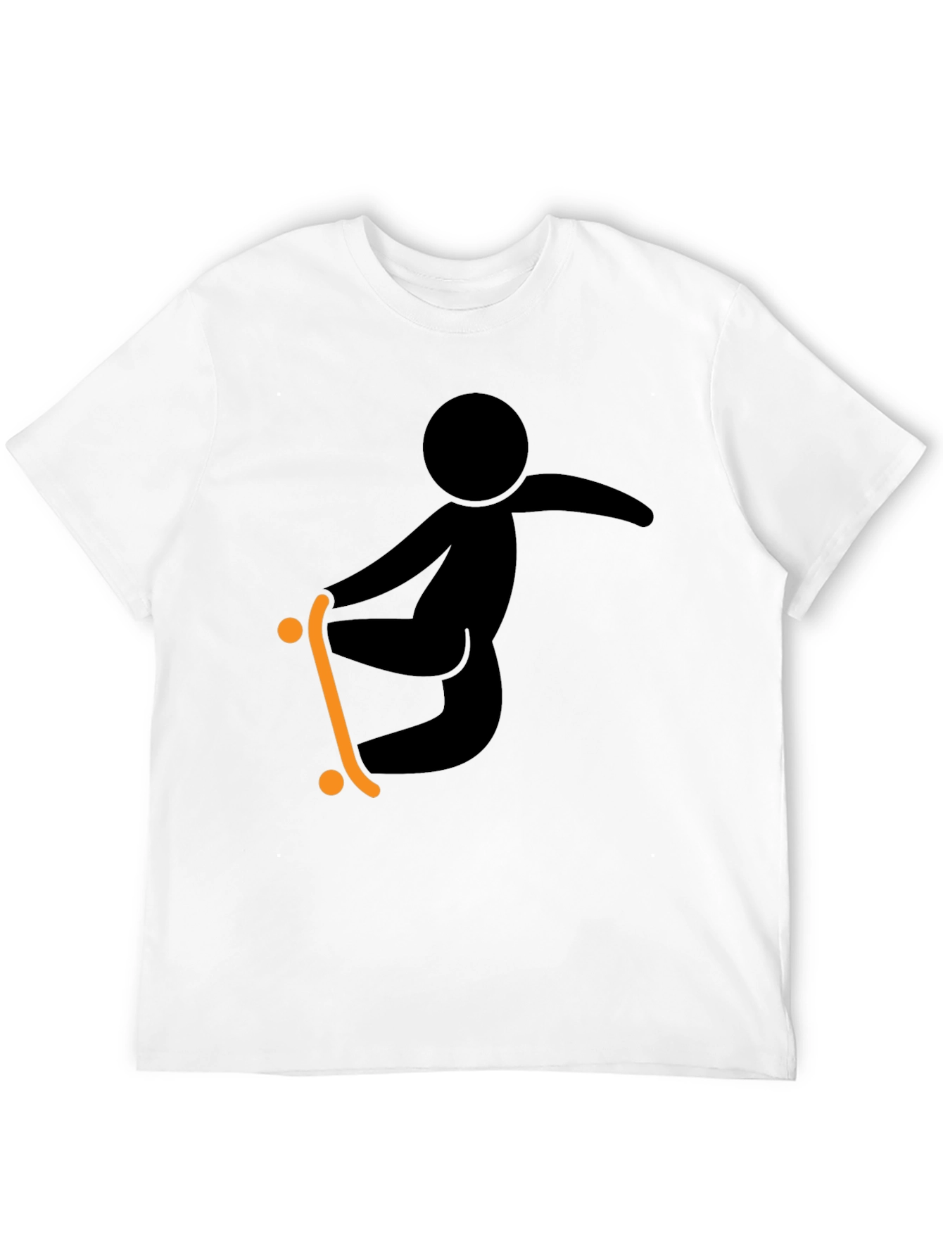Skateboarding Graphic Tee - Black Casual Shirt
