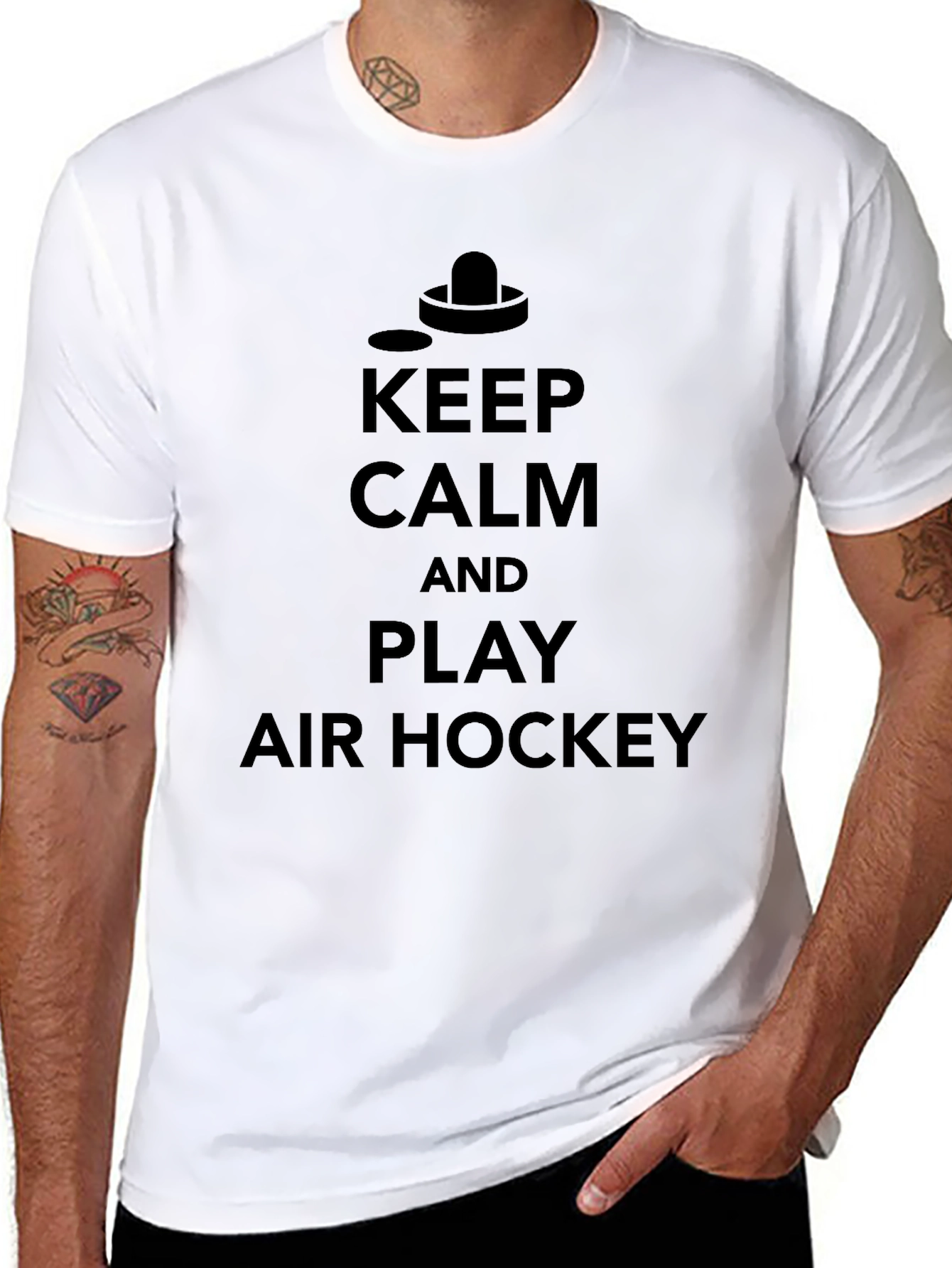 Keep Calm and Play Air Hockey T-Shirt