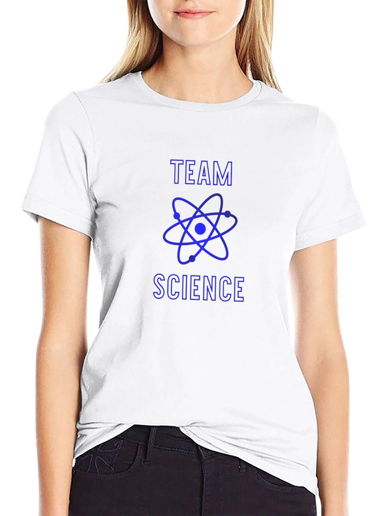 Team Science Black T-Shirt - Atom Design