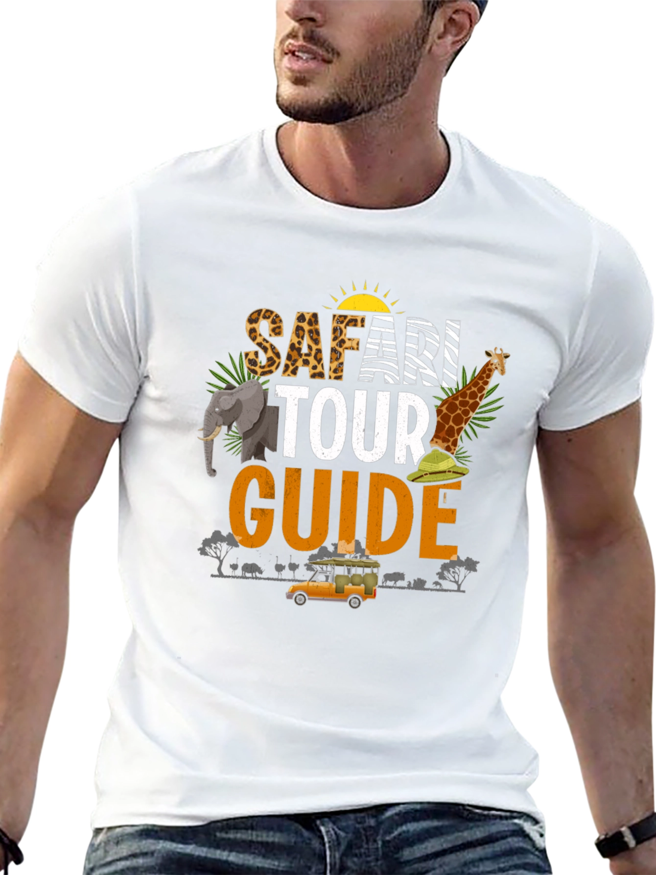 Safari Tour Guide T-Shirt - Adventure Awaits!