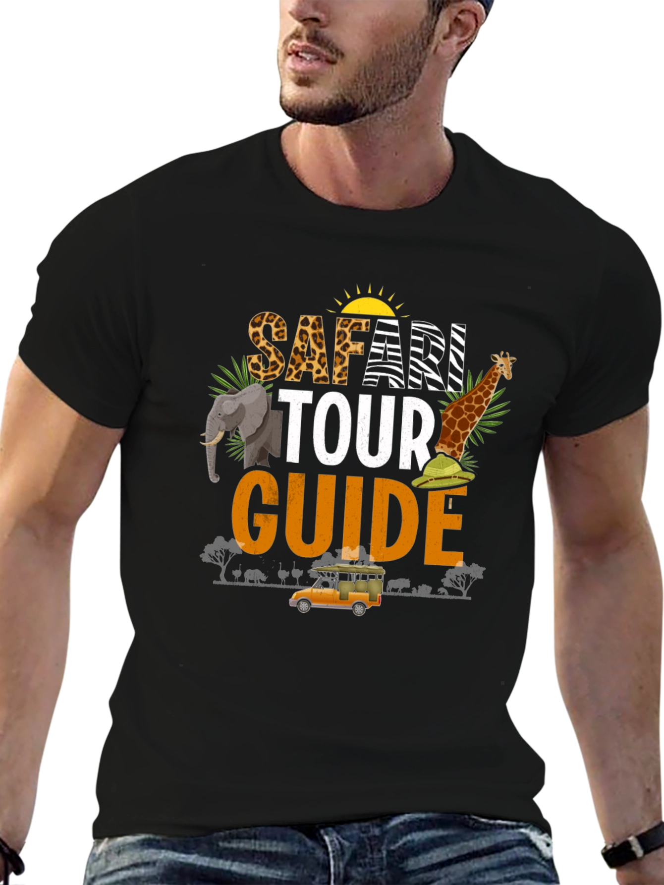 Safari Tour Guide T-Shirt - Adventure Awaits!