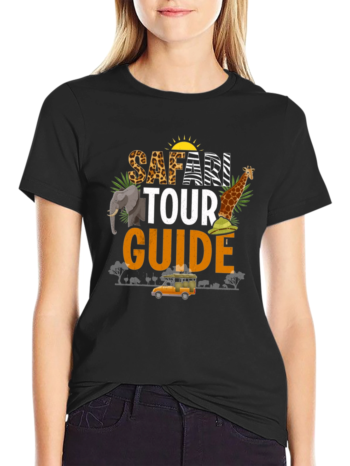 Safari Tour Guide T-Shirt - Adventure Awaits!