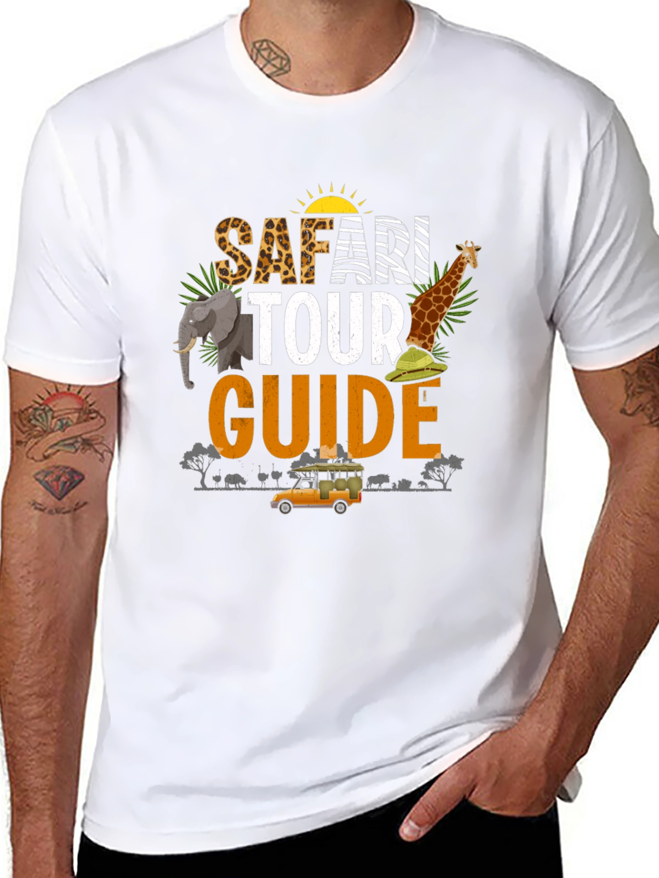 Safari Tour Guide T-Shirt - Adventure Awaits!