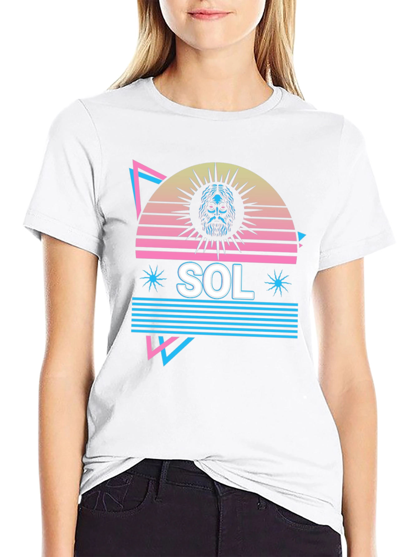 Retro SOL Graphic Tee - Black T-Shirt