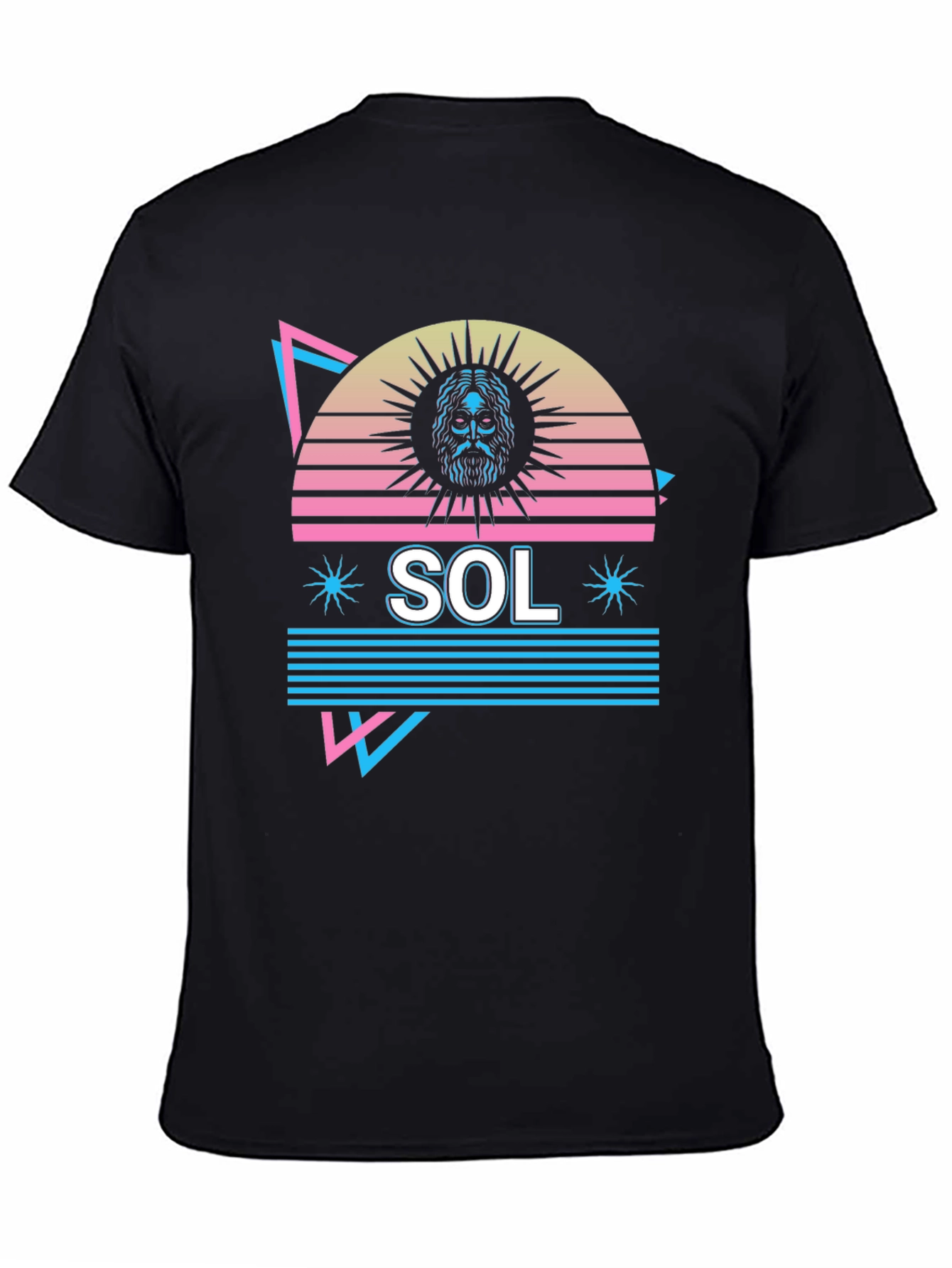 Retro SOL Graphic Tee - Black T-Shirt