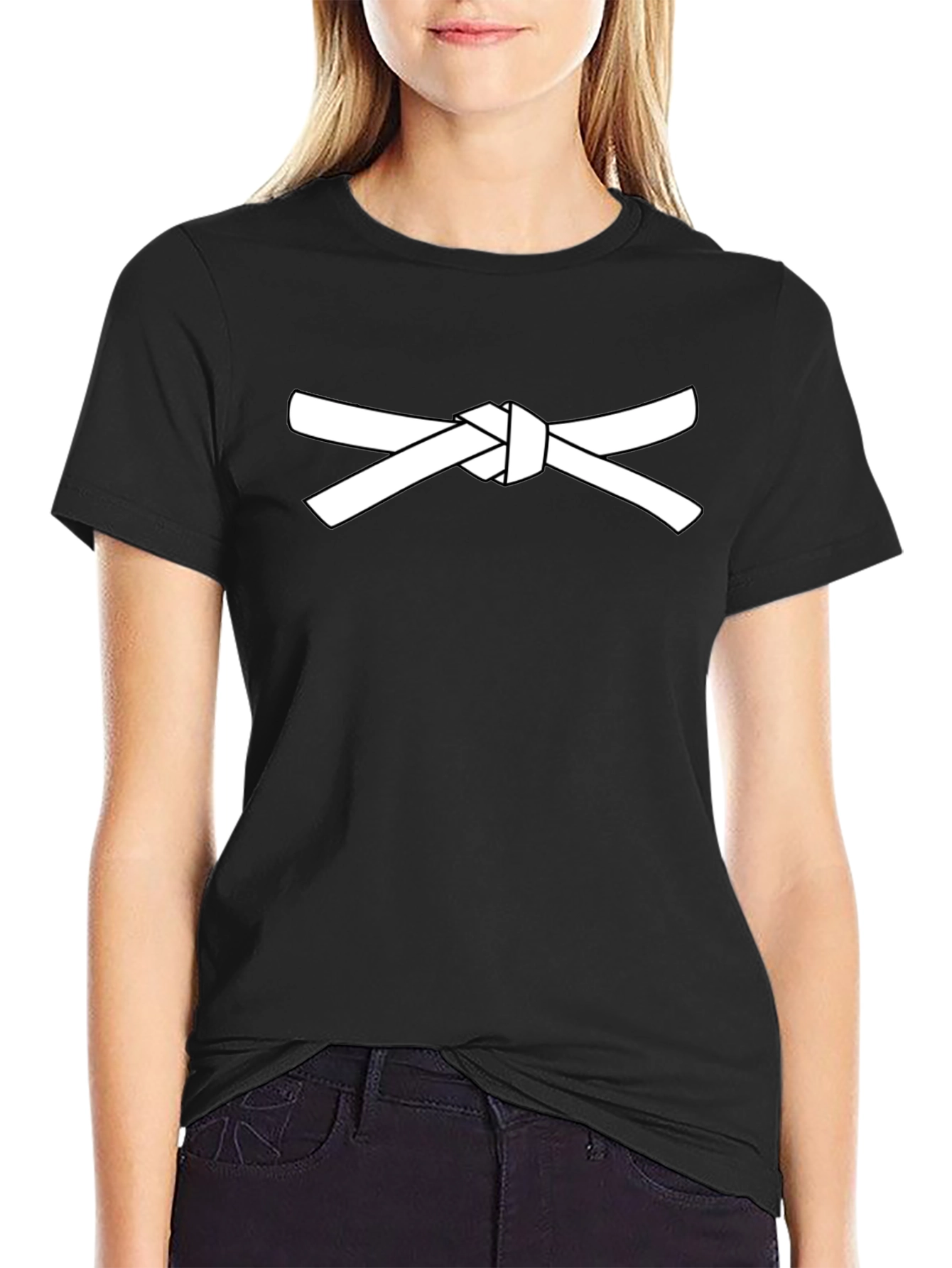 Karate Belt Graphic Black T-Shirt