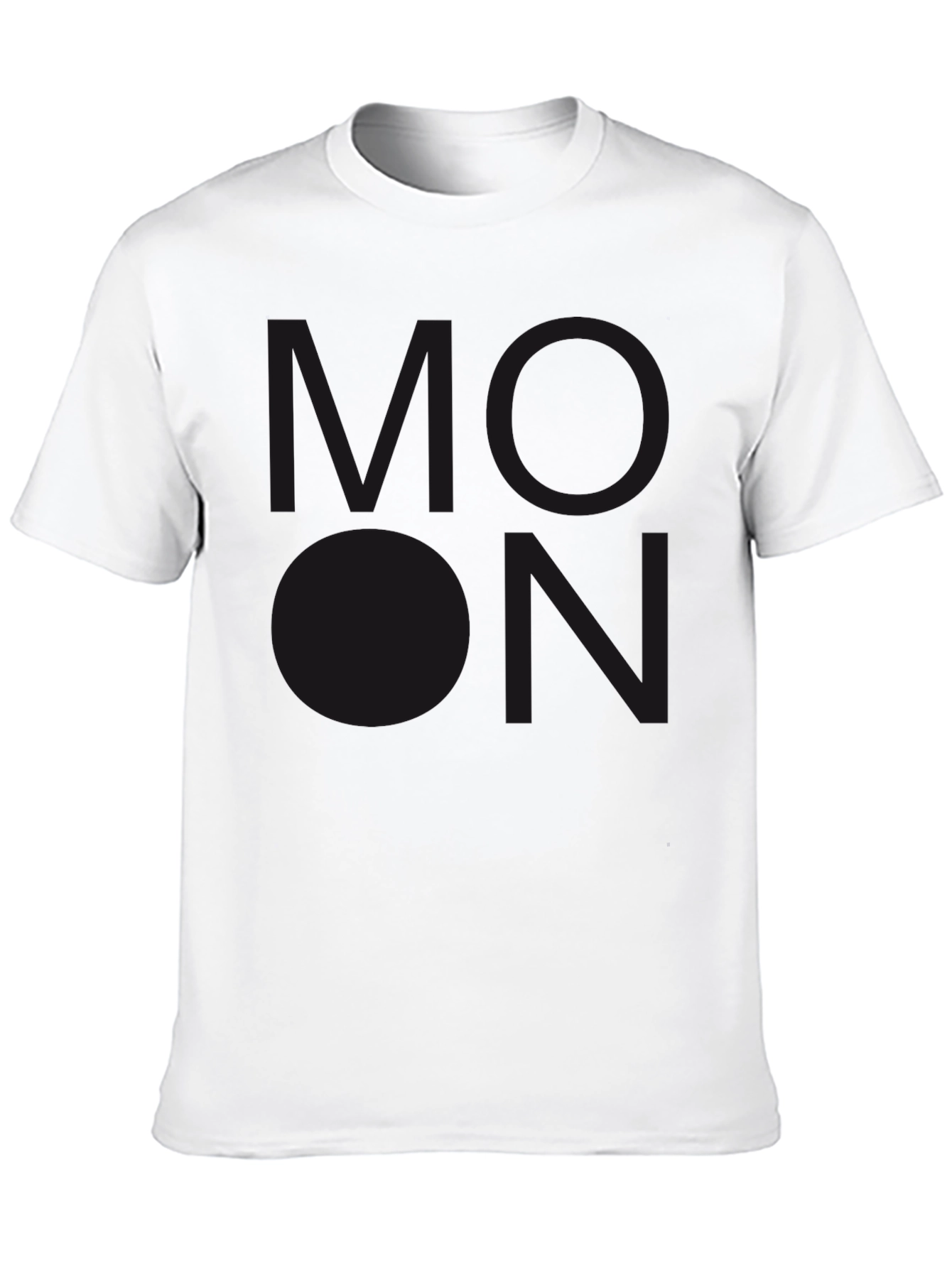 Mens Black T-Shirt with Subdued Graphic Print