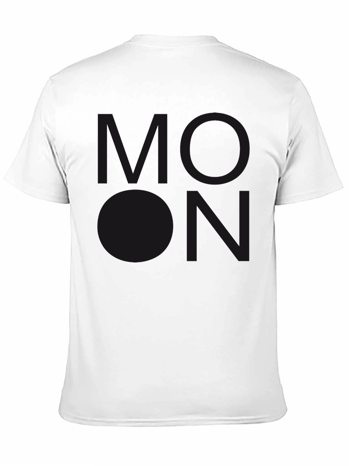 Mens Black T-Shirt with Subdued Graphic Print