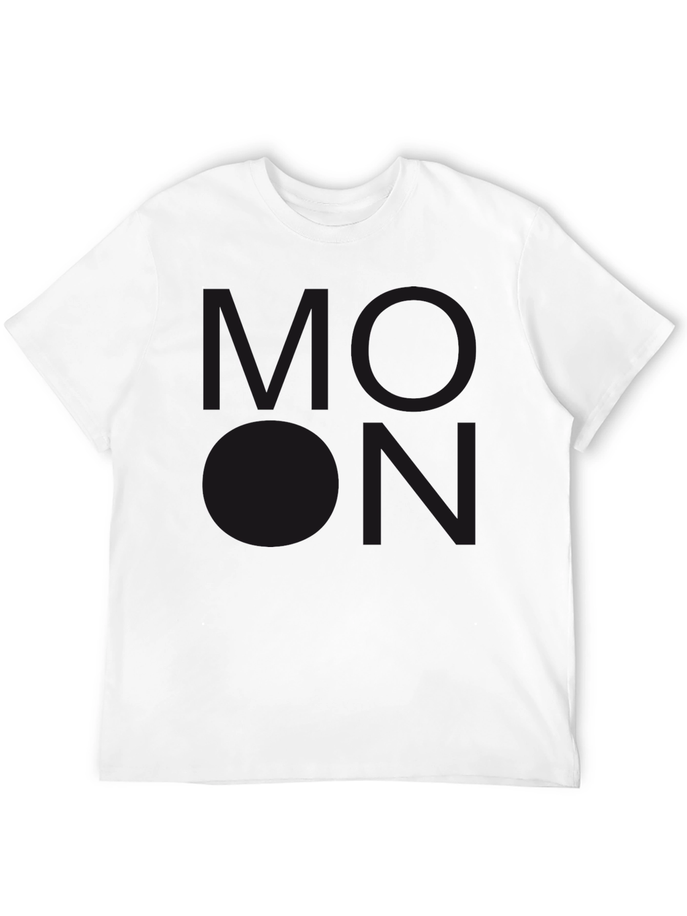 Mens Black T-Shirt with Subdued Graphic Print
