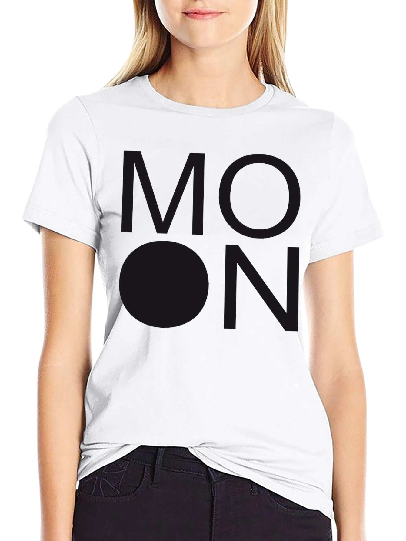 Mens Black T-Shirt with Subdued Graphic Print