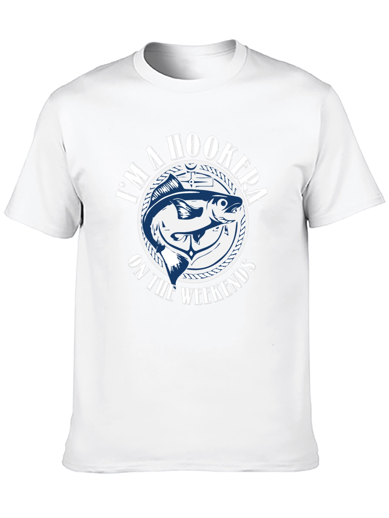 Hooker on the Weekends Fishing T-Shirt