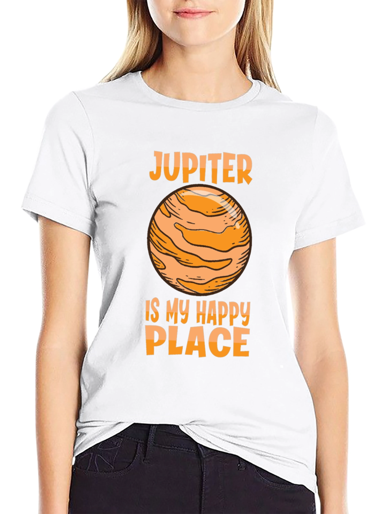 Jupiter Is My Happy Place T-Shirt - Black