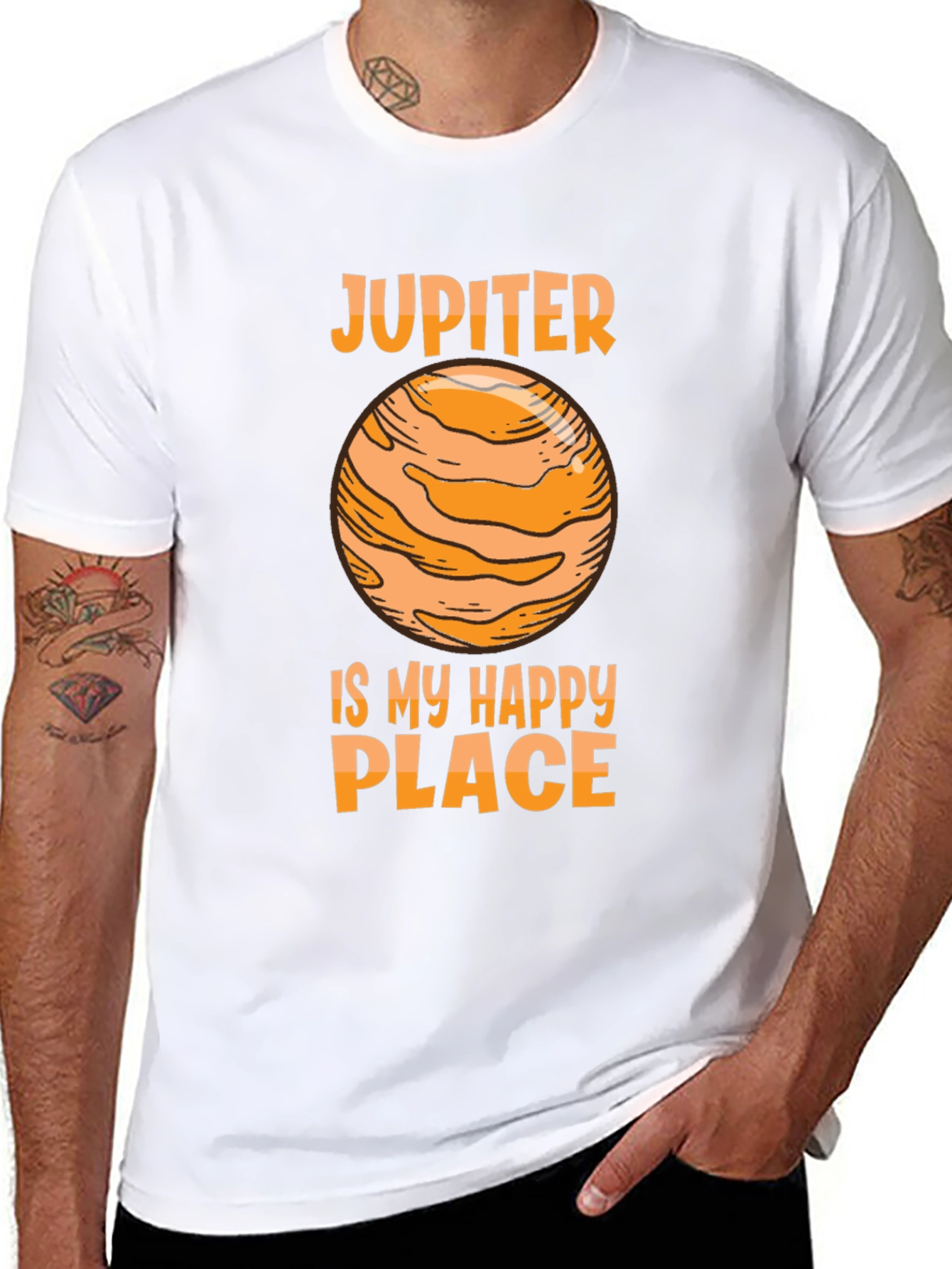 Jupiter Is My Happy Place T-Shirt - Black