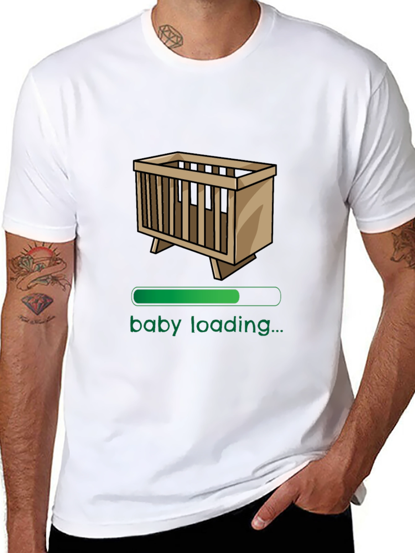 Baby Loading Funny Graphic T-Shirt