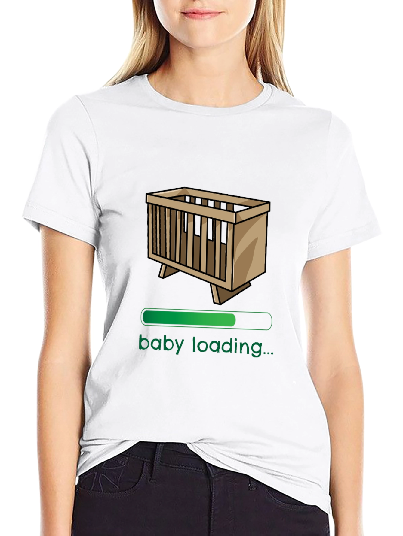 Baby Loading Funny Graphic T-Shirt