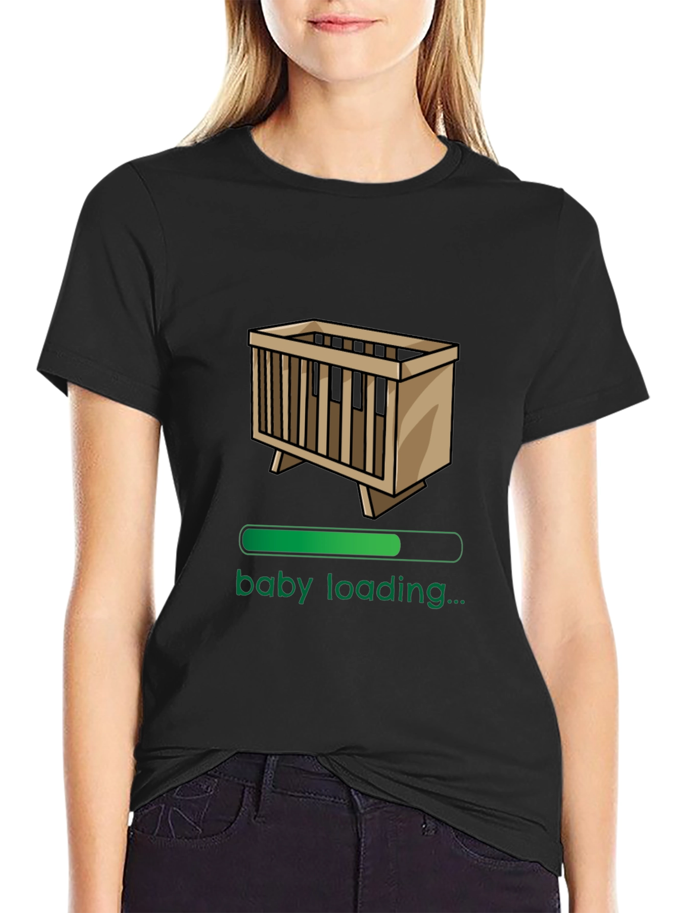 Baby Loading Funny Graphic T-Shirt