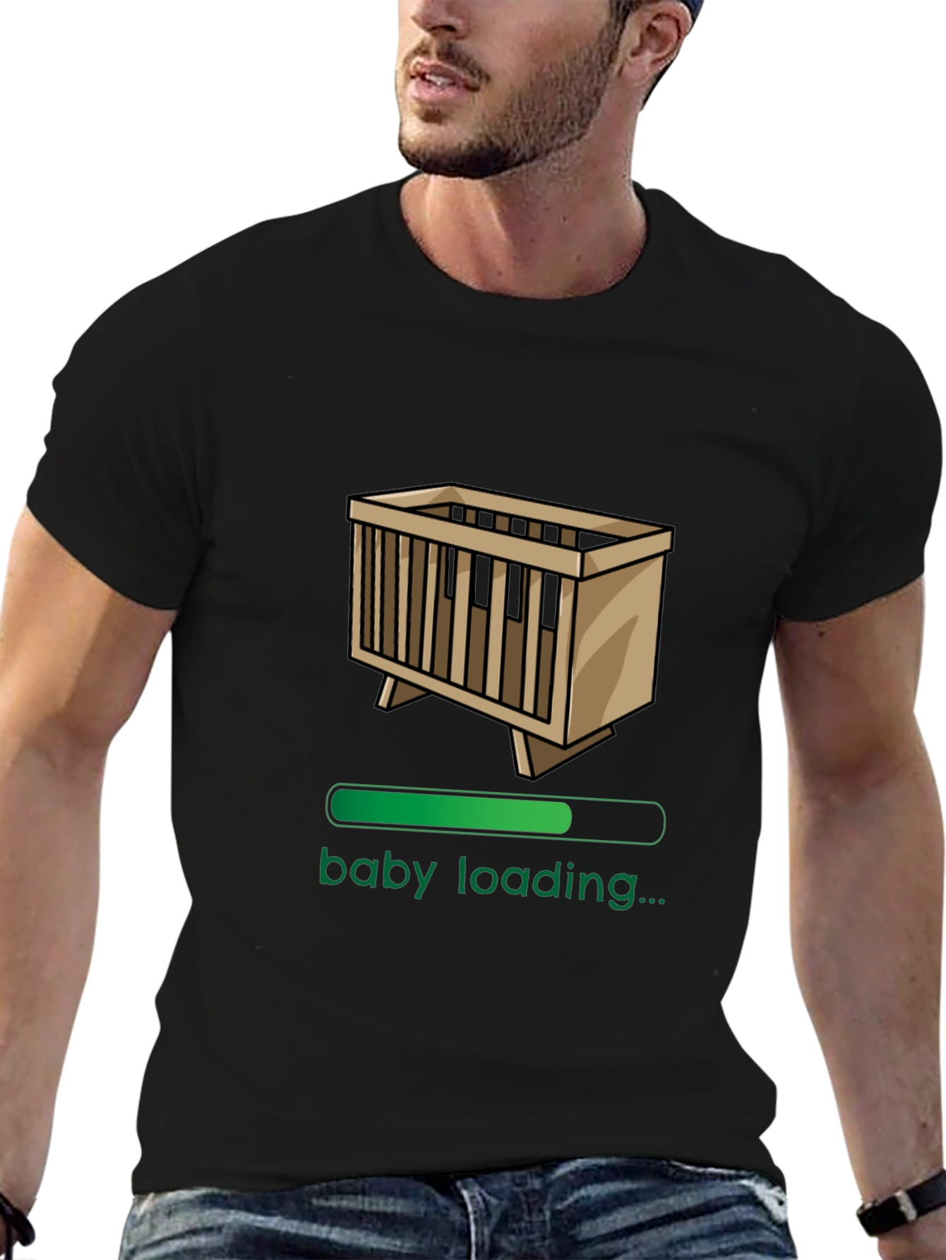 Baby Loading Funny Graphic T-Shirt