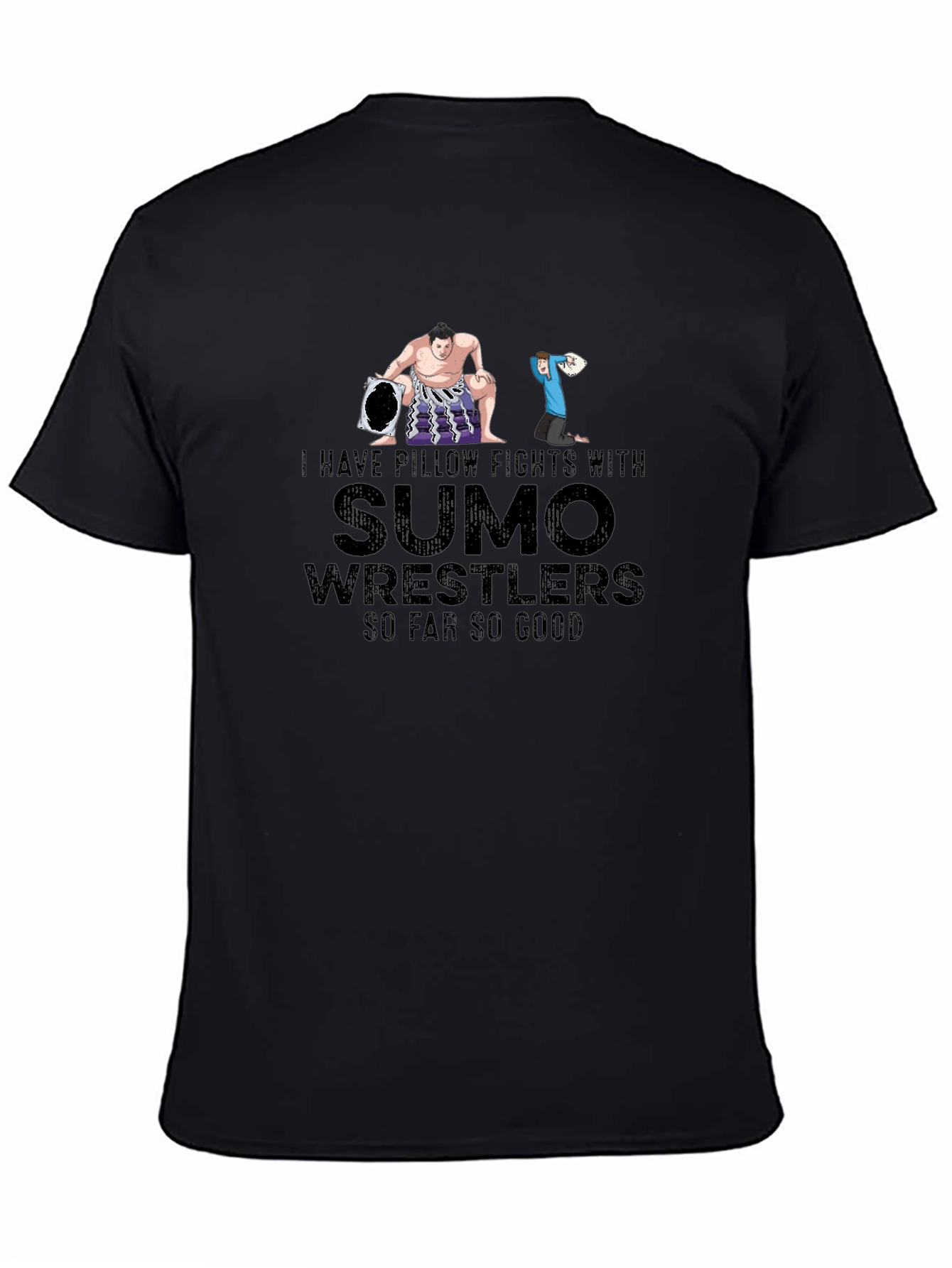 Sumo Wrestler Pillow Fight T-Shirt