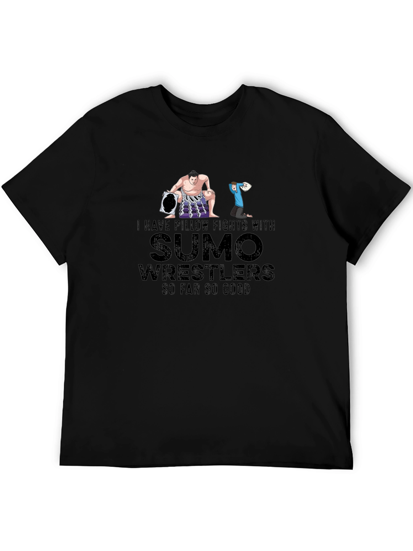 Sumo Wrestler Pillow Fight T-Shirt