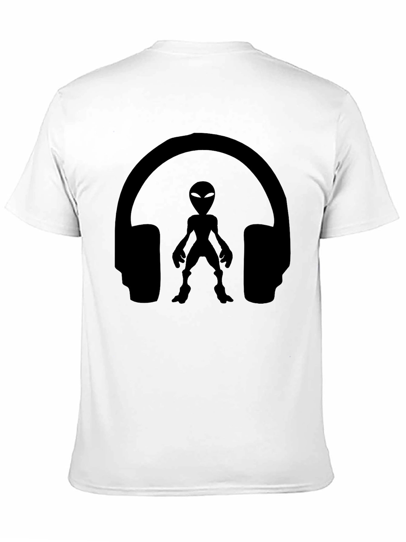 Alien DJ T-Shirt - Black Cotton Graphic Tee
