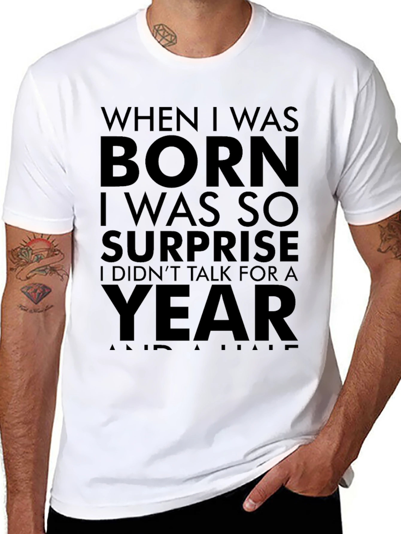 Born Surprise Funny Graphic Tee