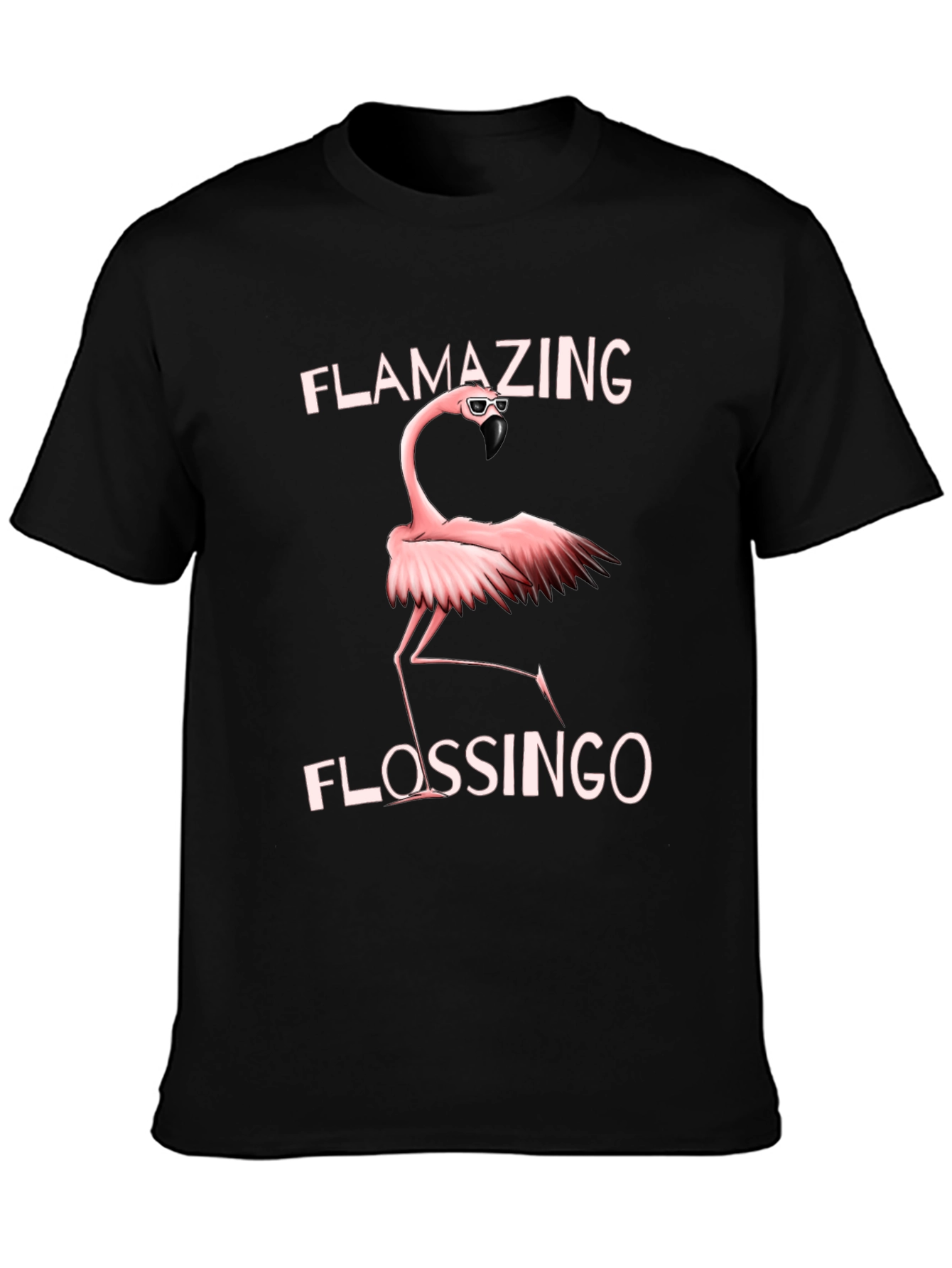 Flamazing Flossingo Flamingo Graphic T-Shirt