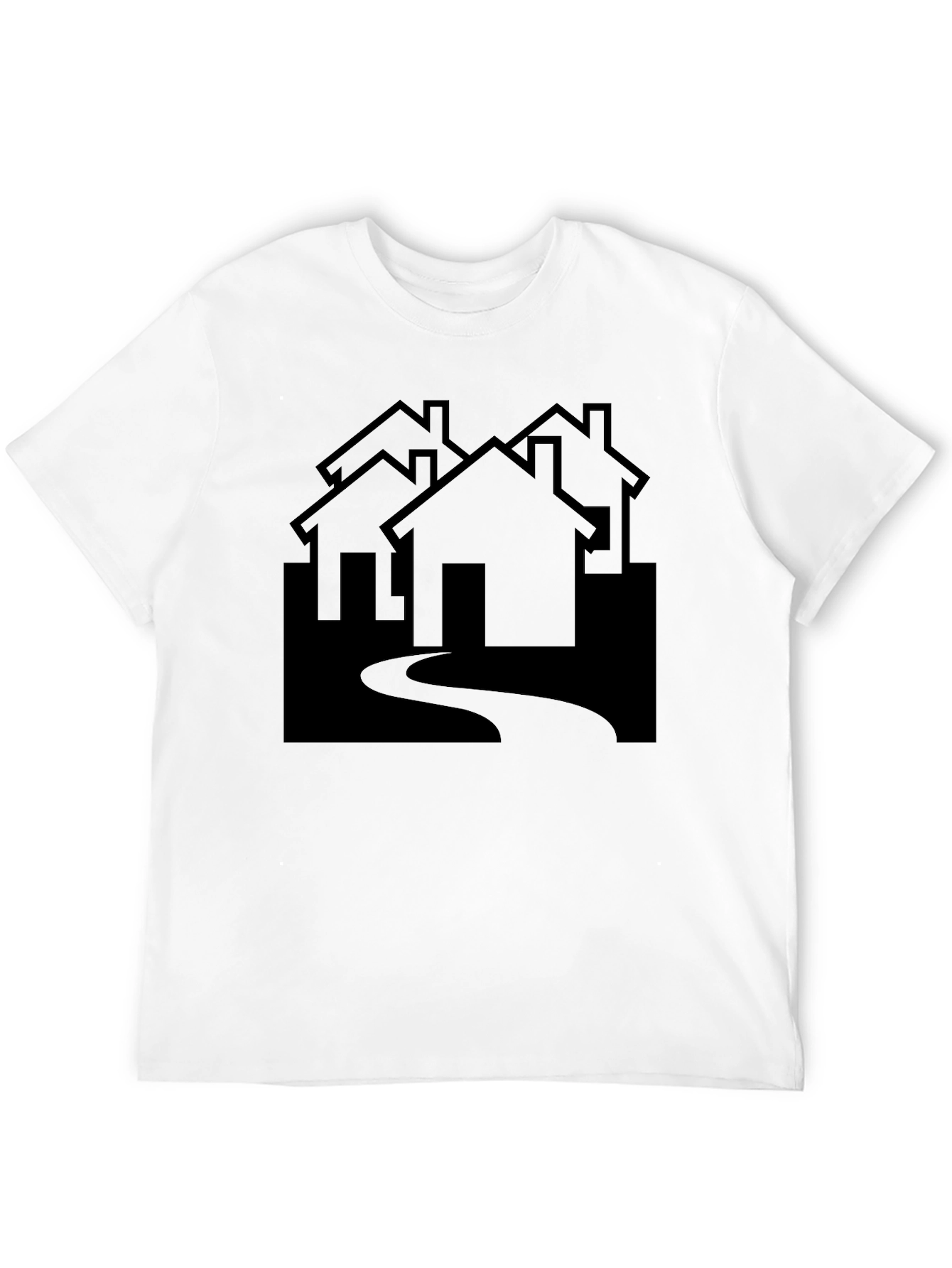 Abstract House Graphic Tee - Modern Streetwear