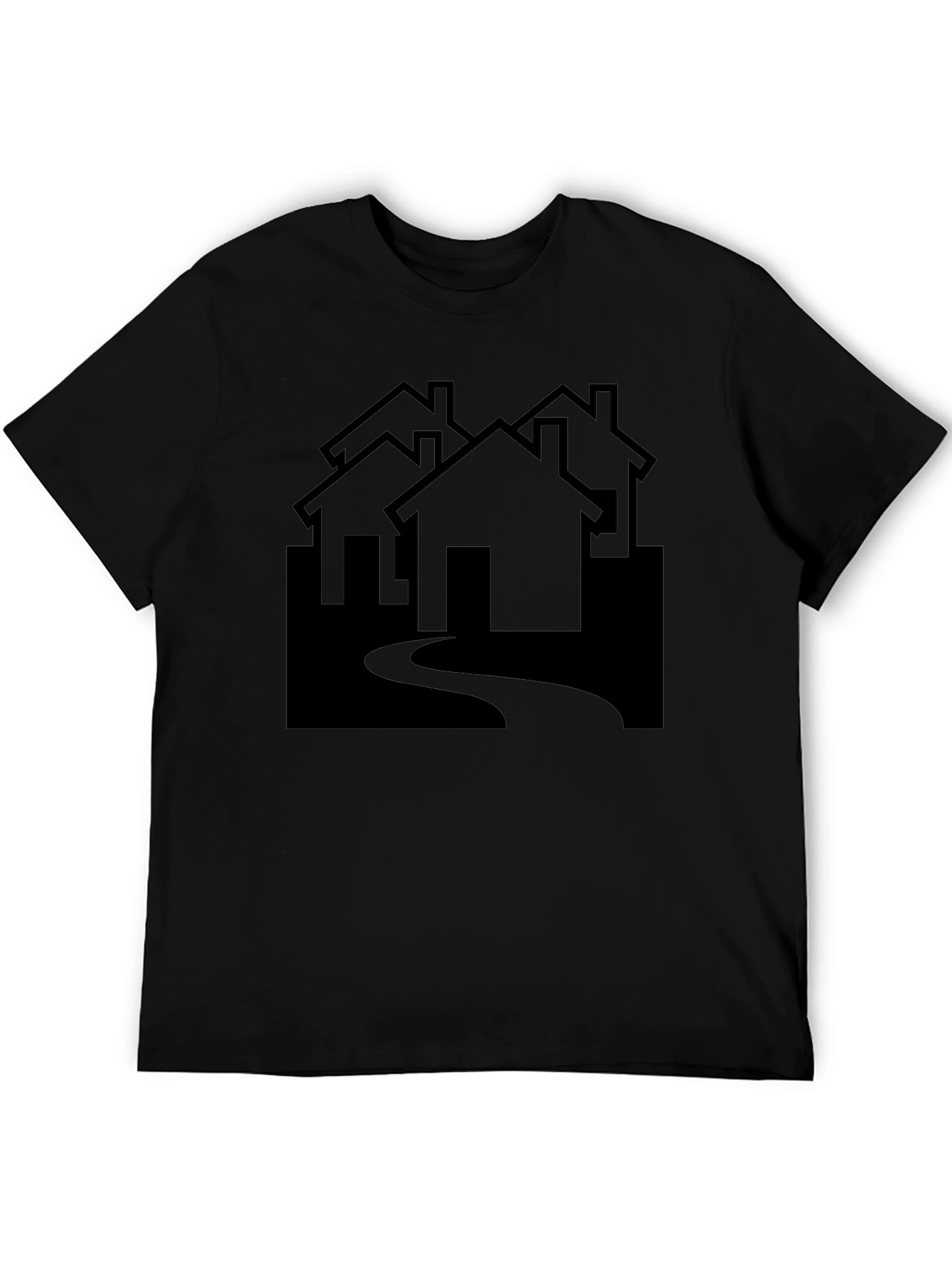 Abstract House Graphic Tee - Modern Streetwear