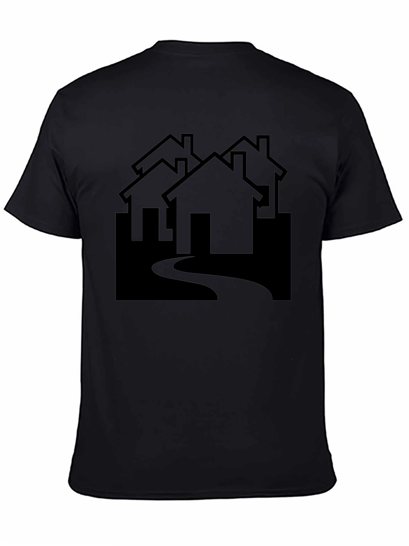 Abstract House Graphic Tee - Modern Streetwear