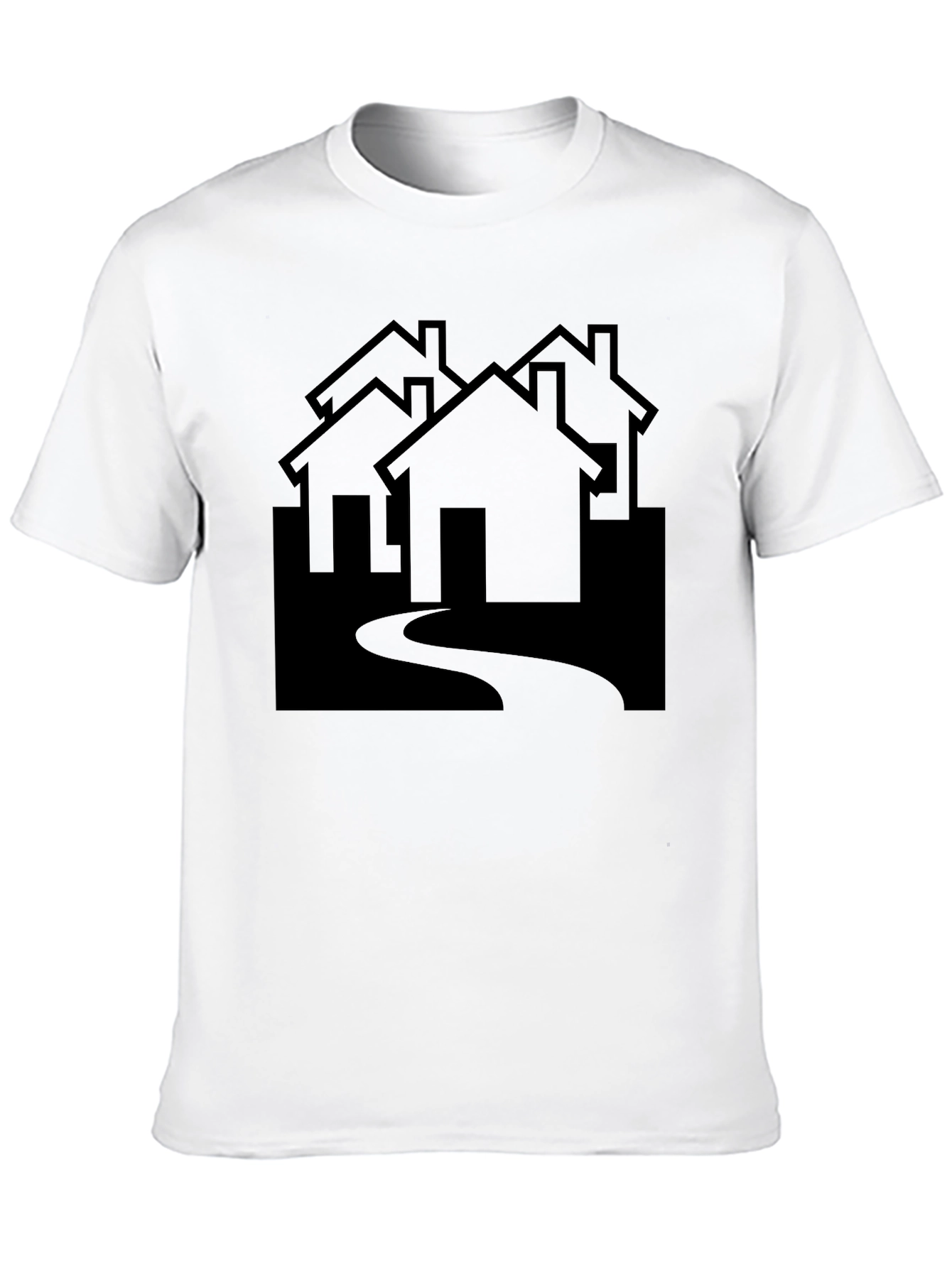 Abstract House Graphic Tee - Modern Streetwear