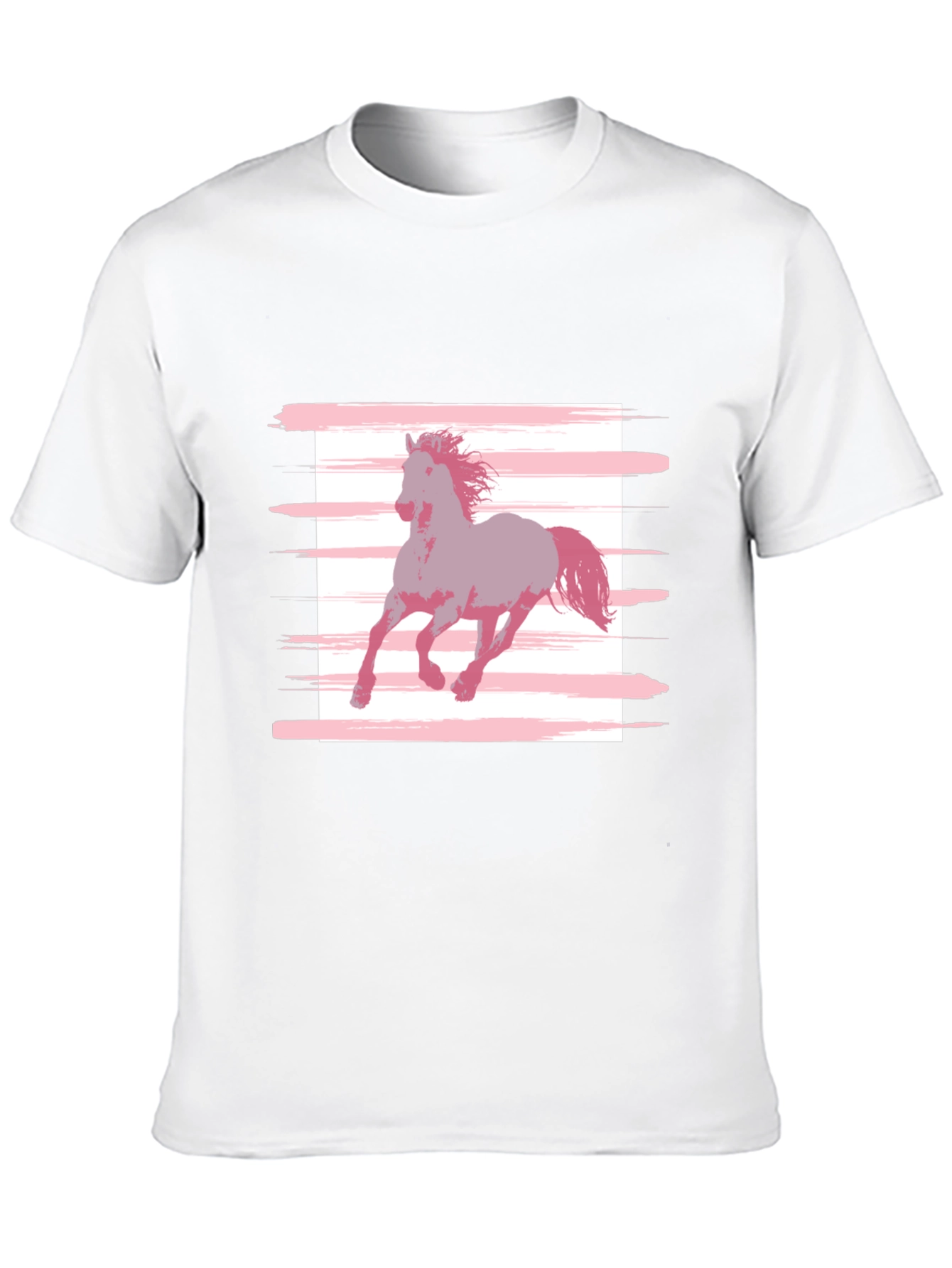 Horse Graphic Tee - Stylish Mens Black T-Shirt