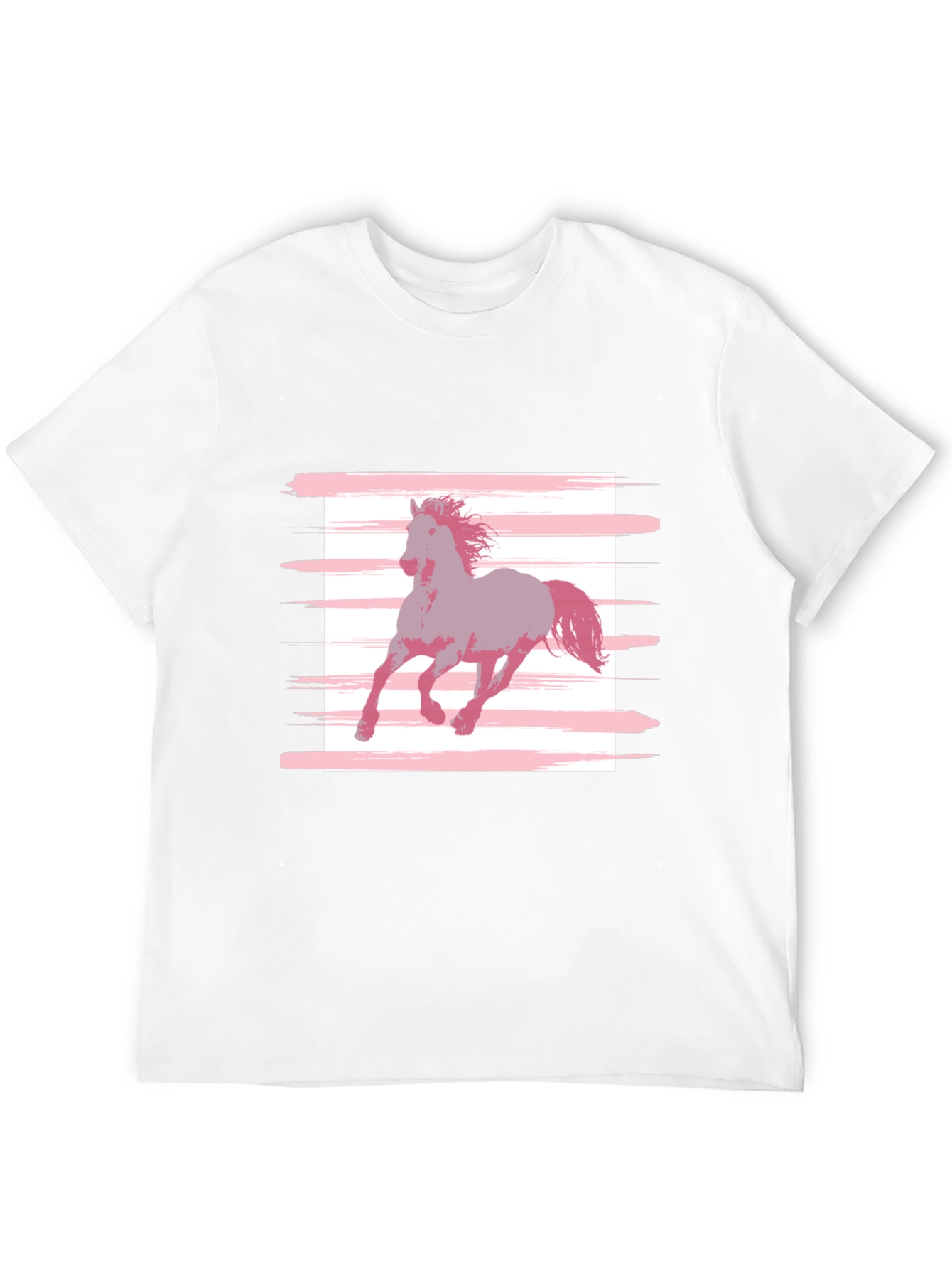 Horse Graphic Tee - Stylish Mens Black T-Shirt