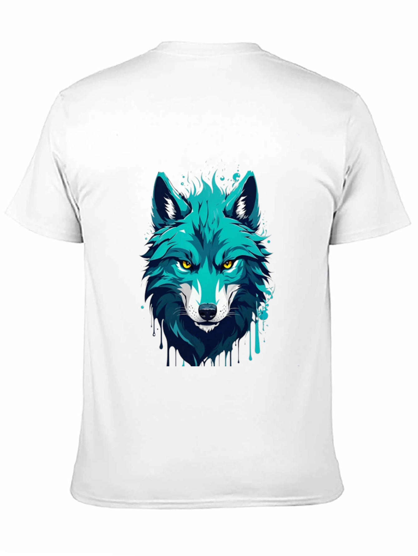 Wolf Graphic Tee - Black Cotton T-Shirt