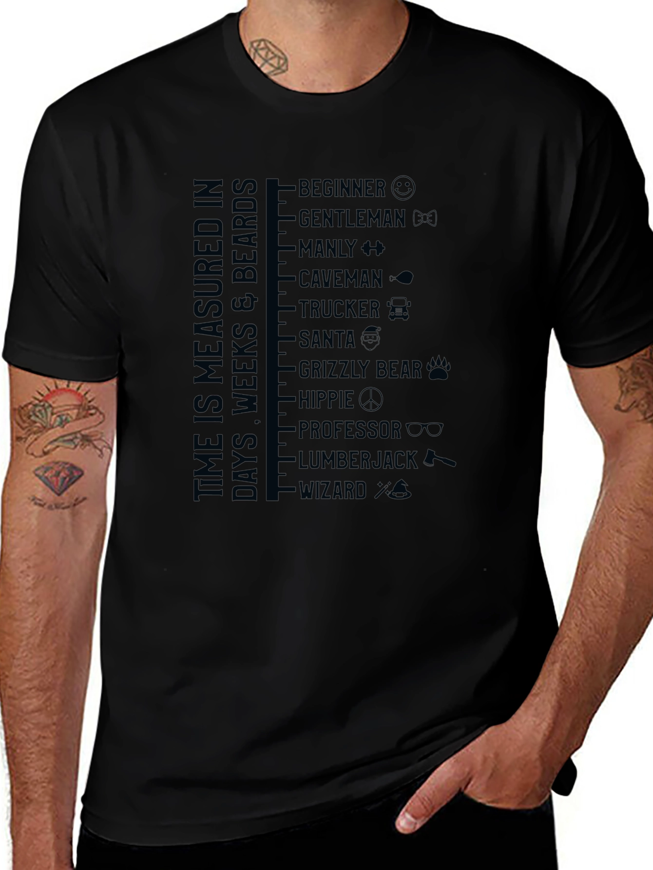 Time is Measured in Beards T-Shirt