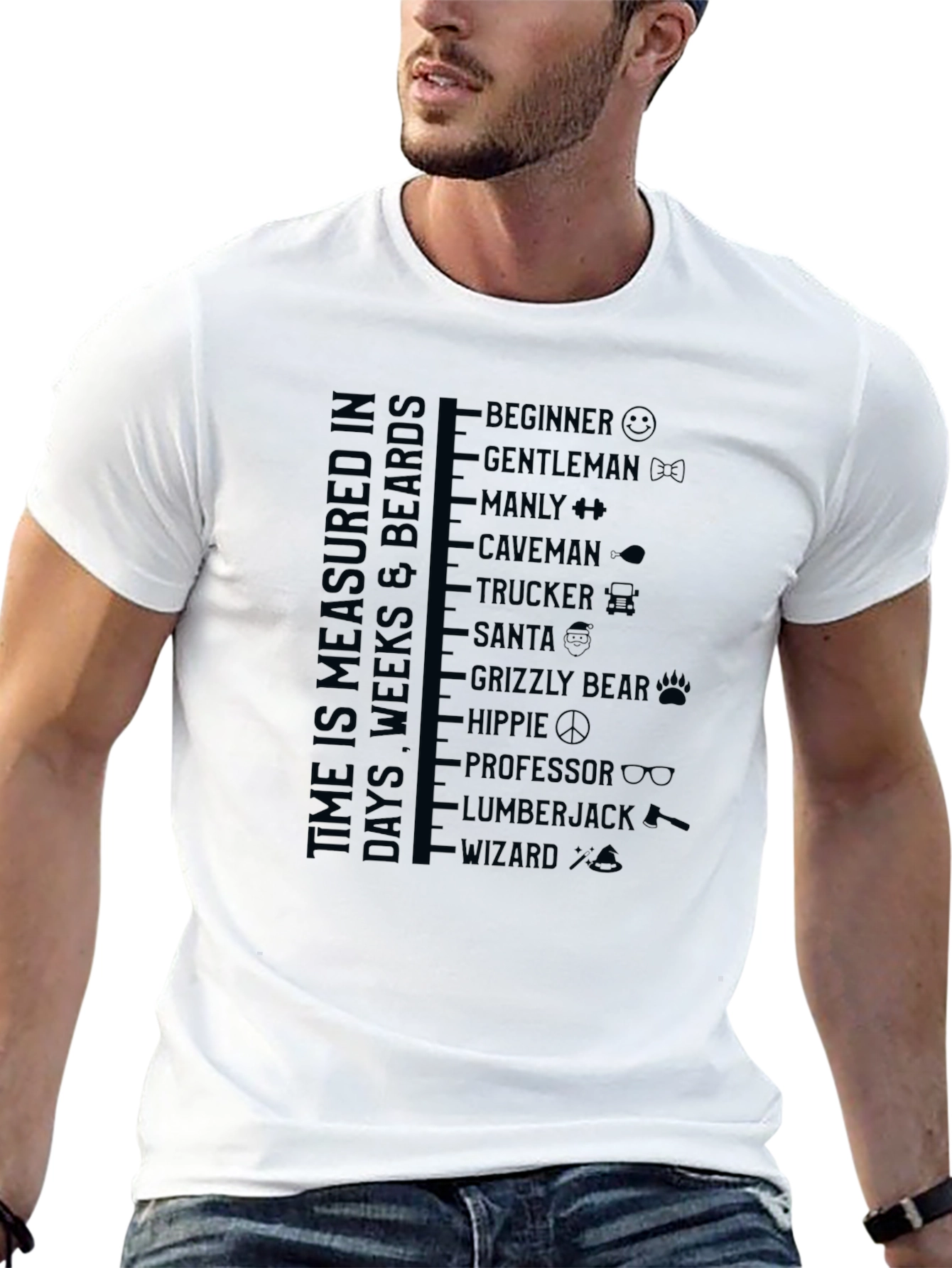 Time is Measured in Beards T-Shirt
