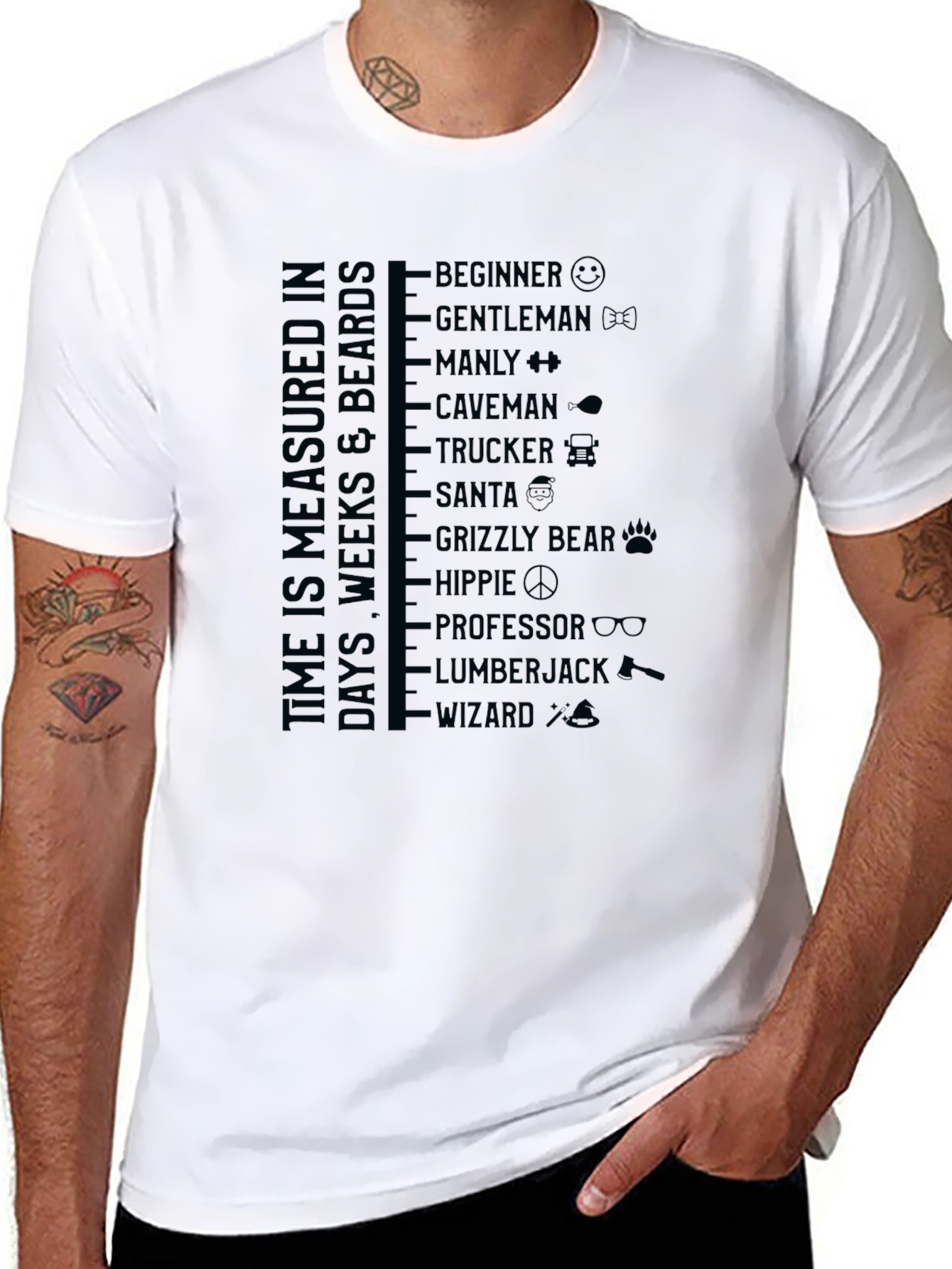Time is Measured in Beards T-Shirt