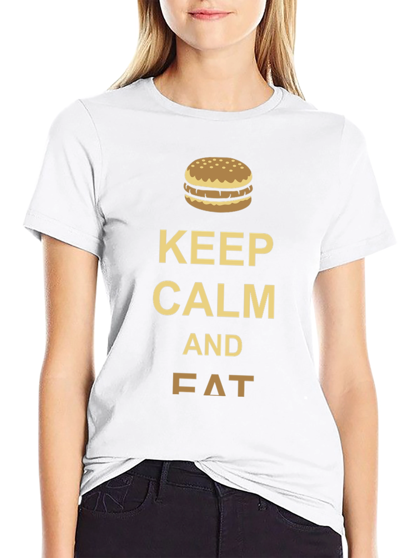 Keep Calm and Eat Burger Graphic Tee