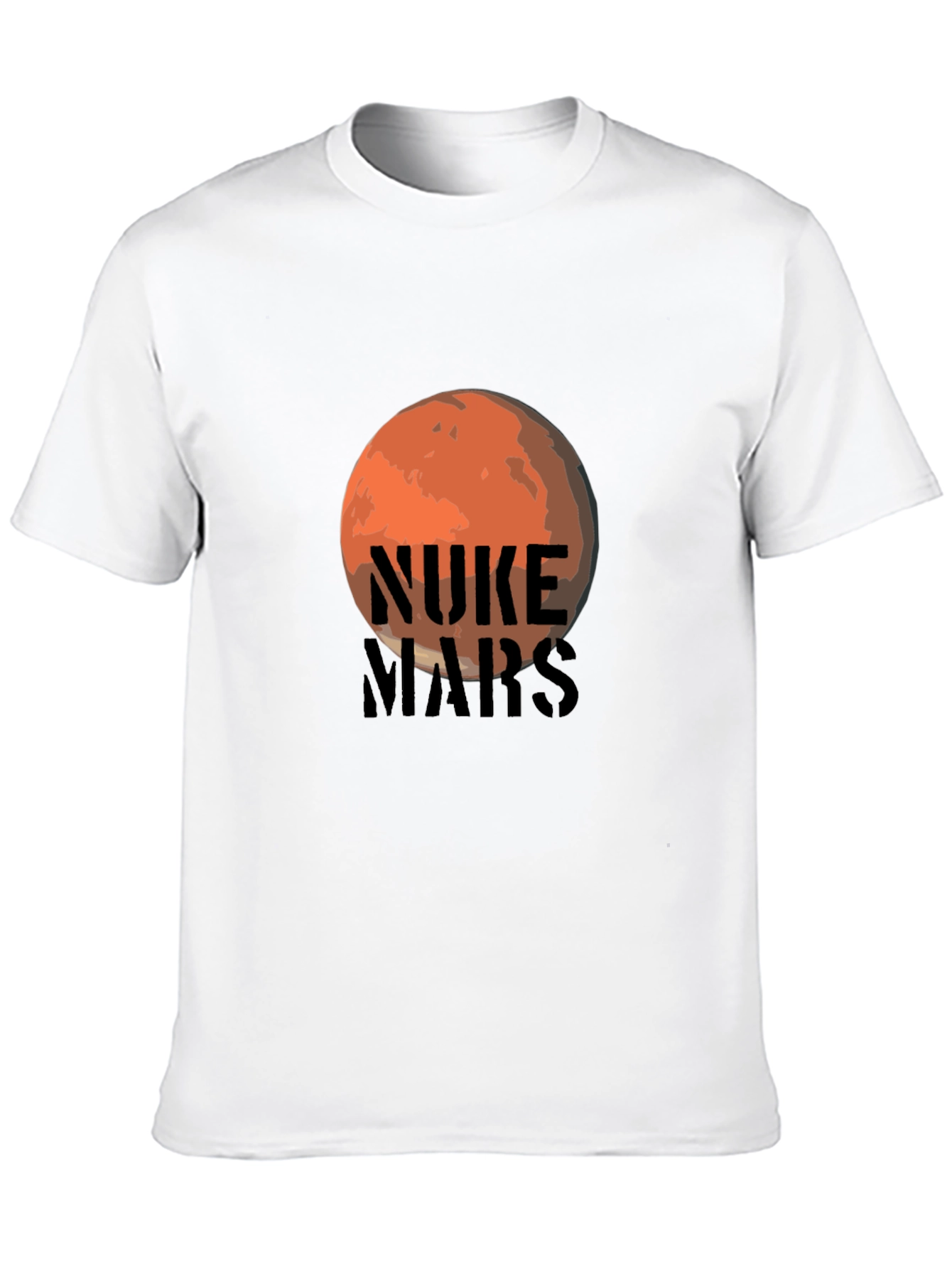 Nuke Mars Graphic Tee - Black Cotton T-Shirt