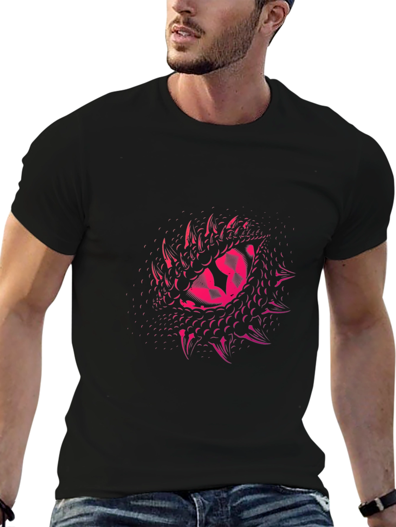 Dragon Eye Graphic Black T-Shirt