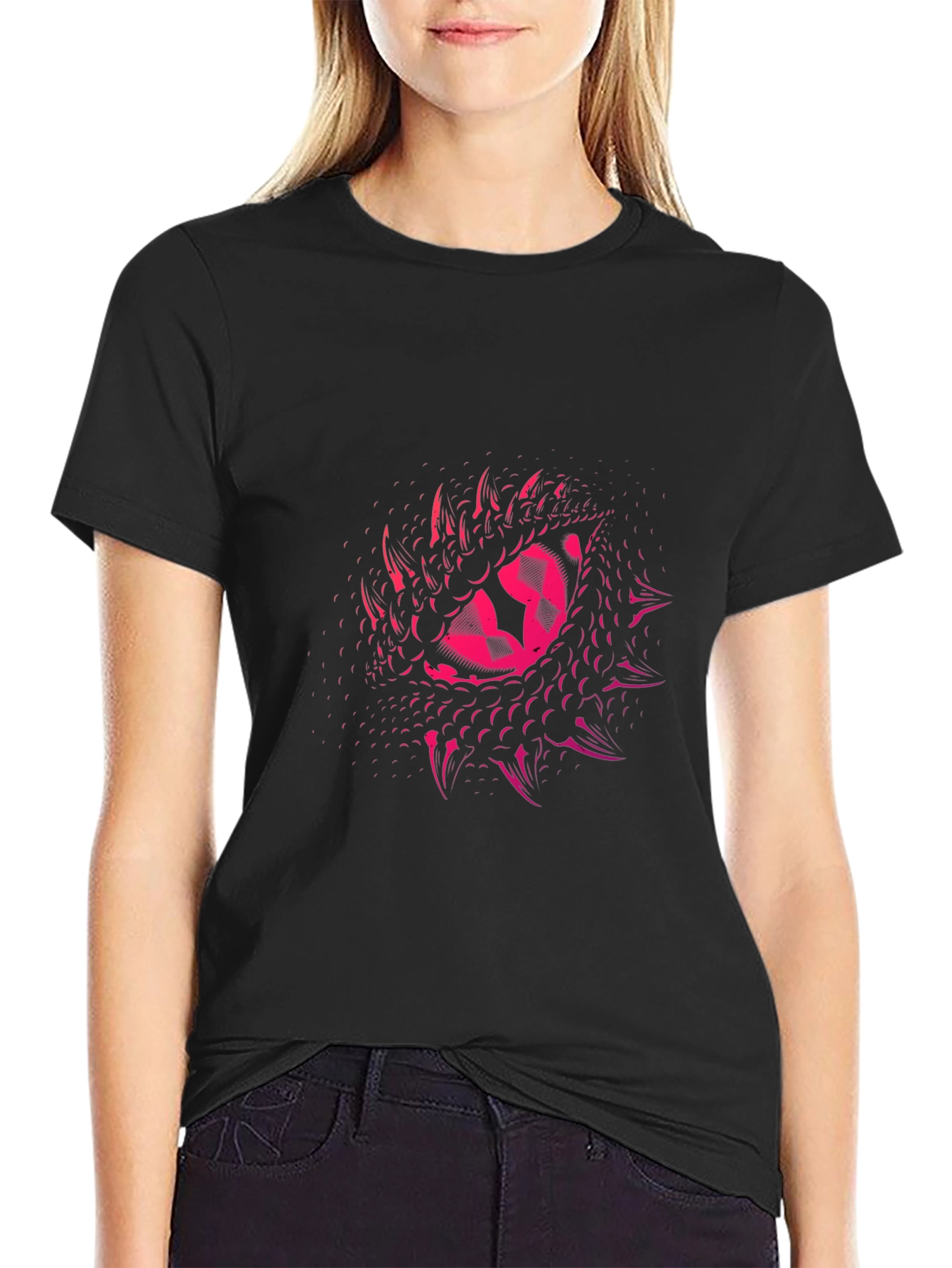 Dragon Eye Graphic Black T-Shirt