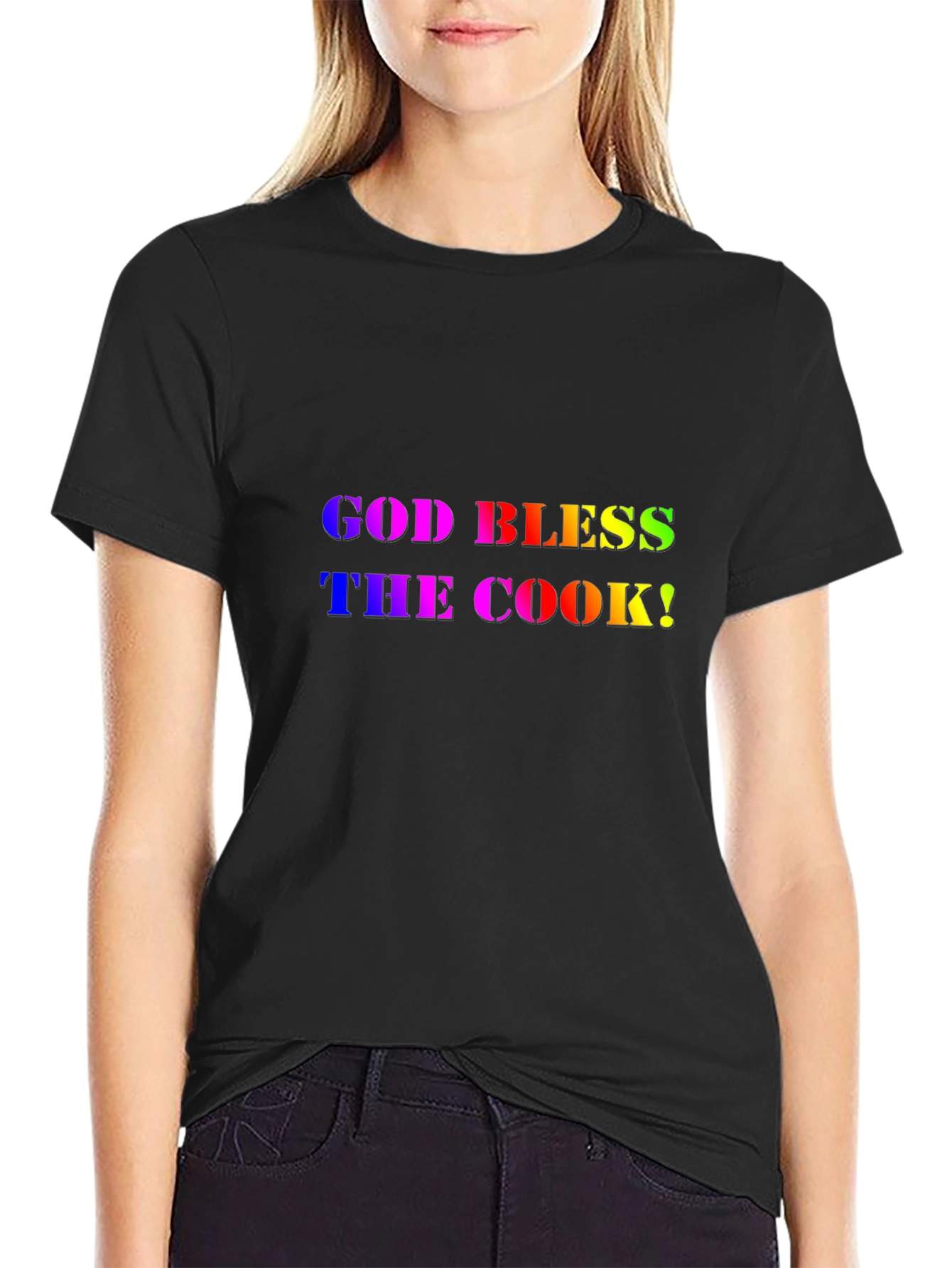 God Bless the Cook Rainbow Tee