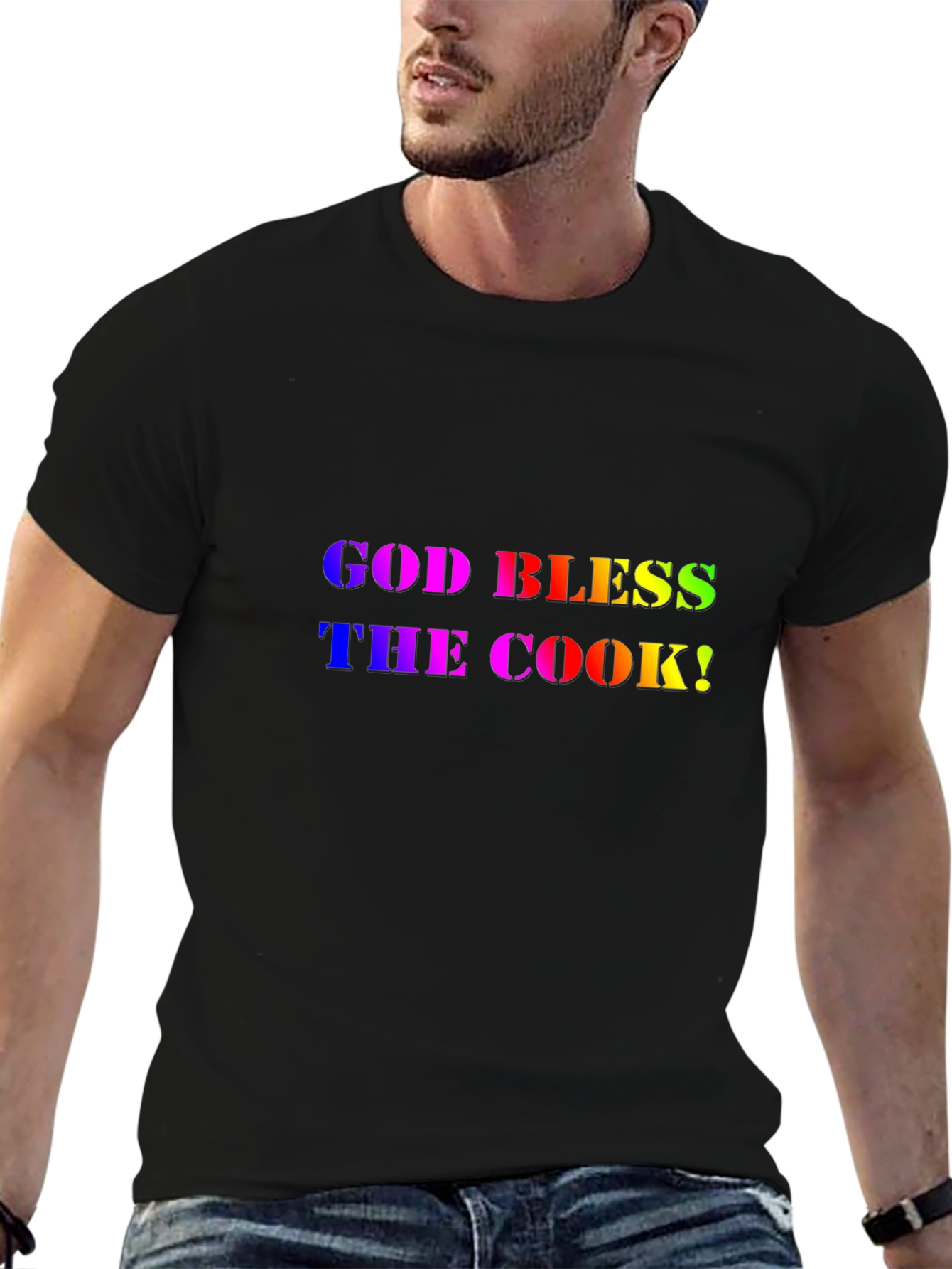 God Bless the Cook Rainbow Tee