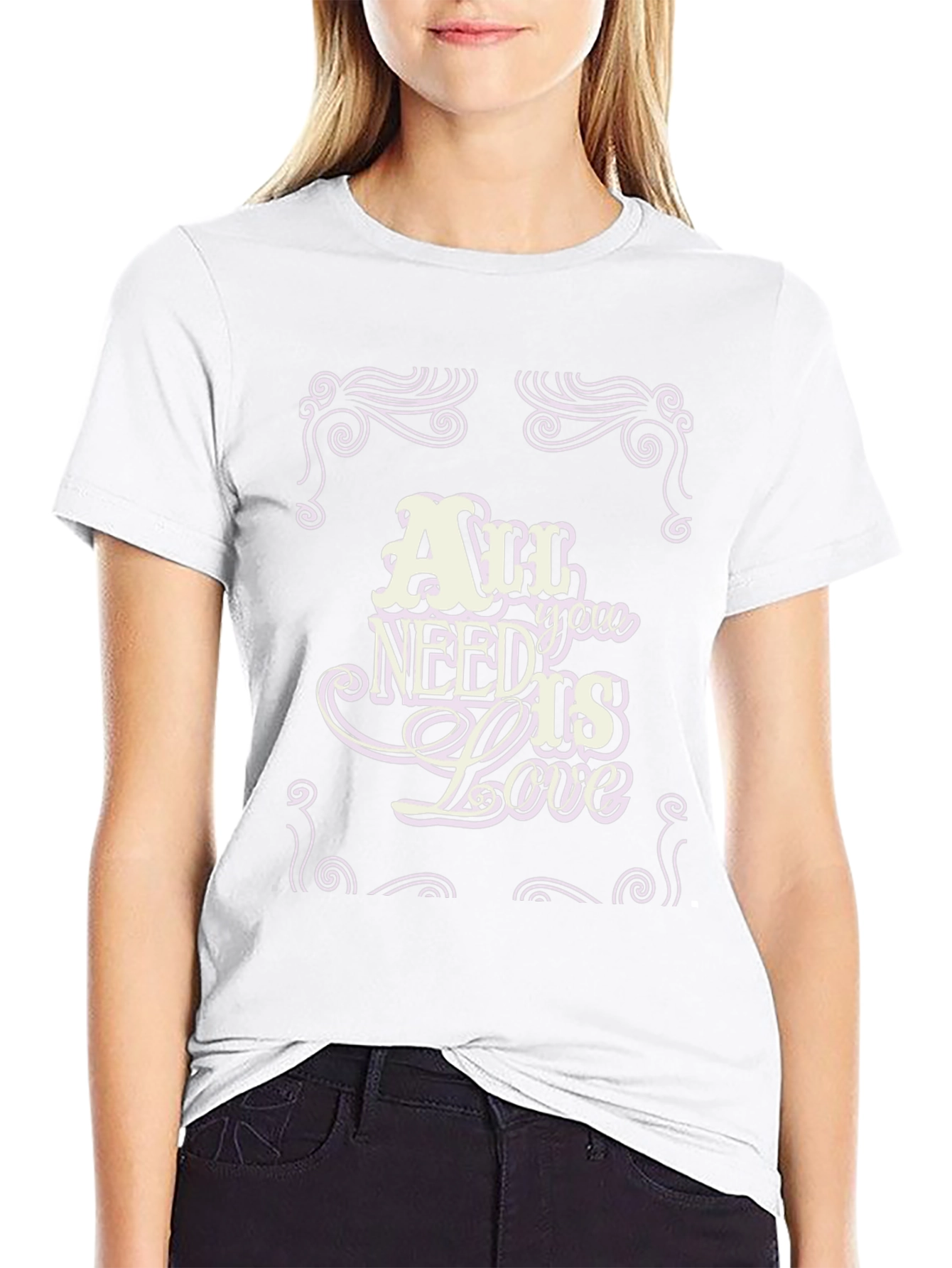 All You Need is Love Graphic Tee - Black