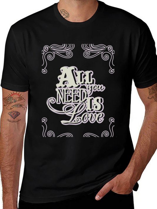 All You Need is Love Graphic Tee - Black