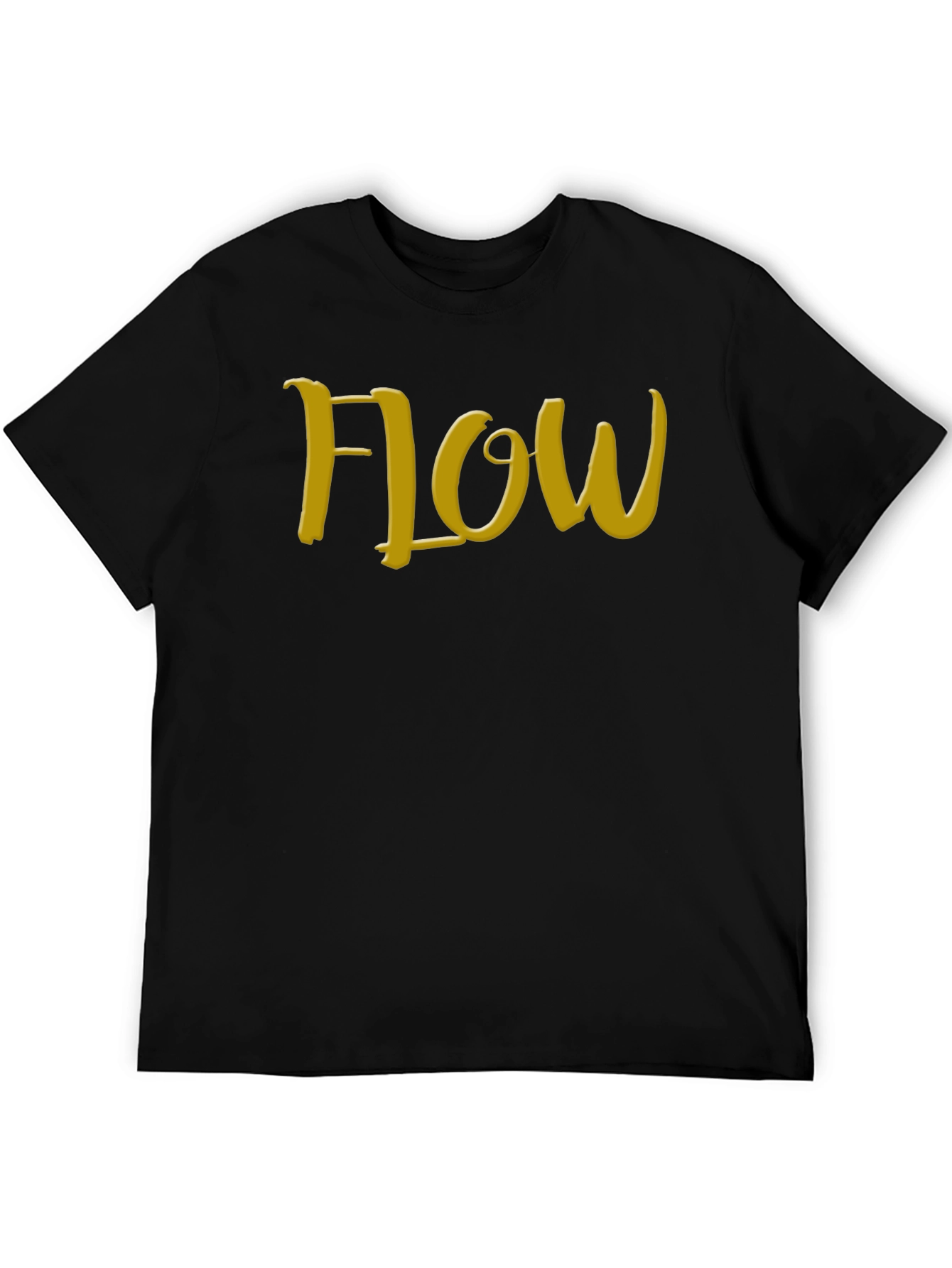 Flow Black T-Shirt: Express Yourself